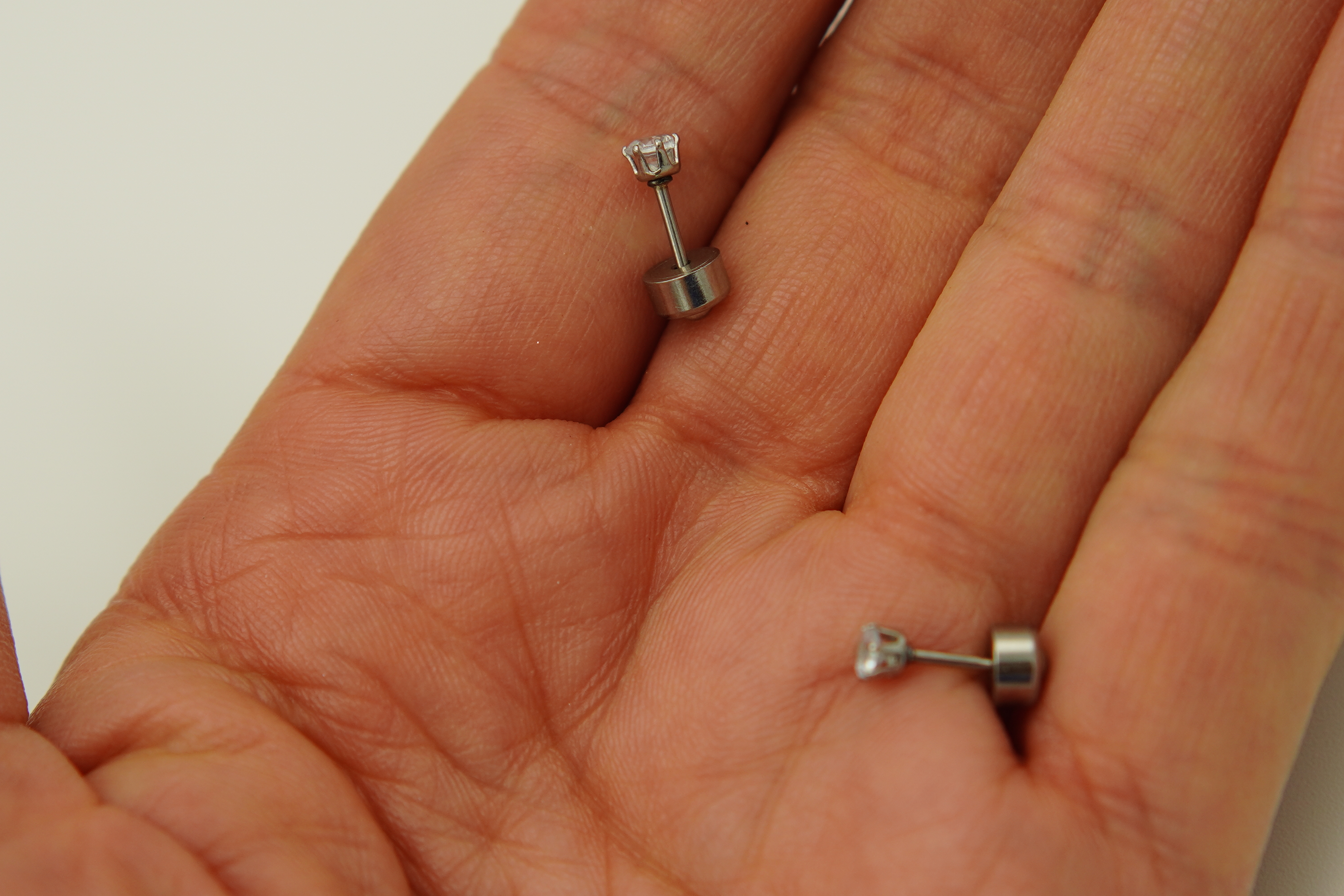 AROS EL BAÚL DE JUMA ABRIDORES PUNTO DE LUZ 3MM ZIRCONIO PLATEADOS ACERO - 8