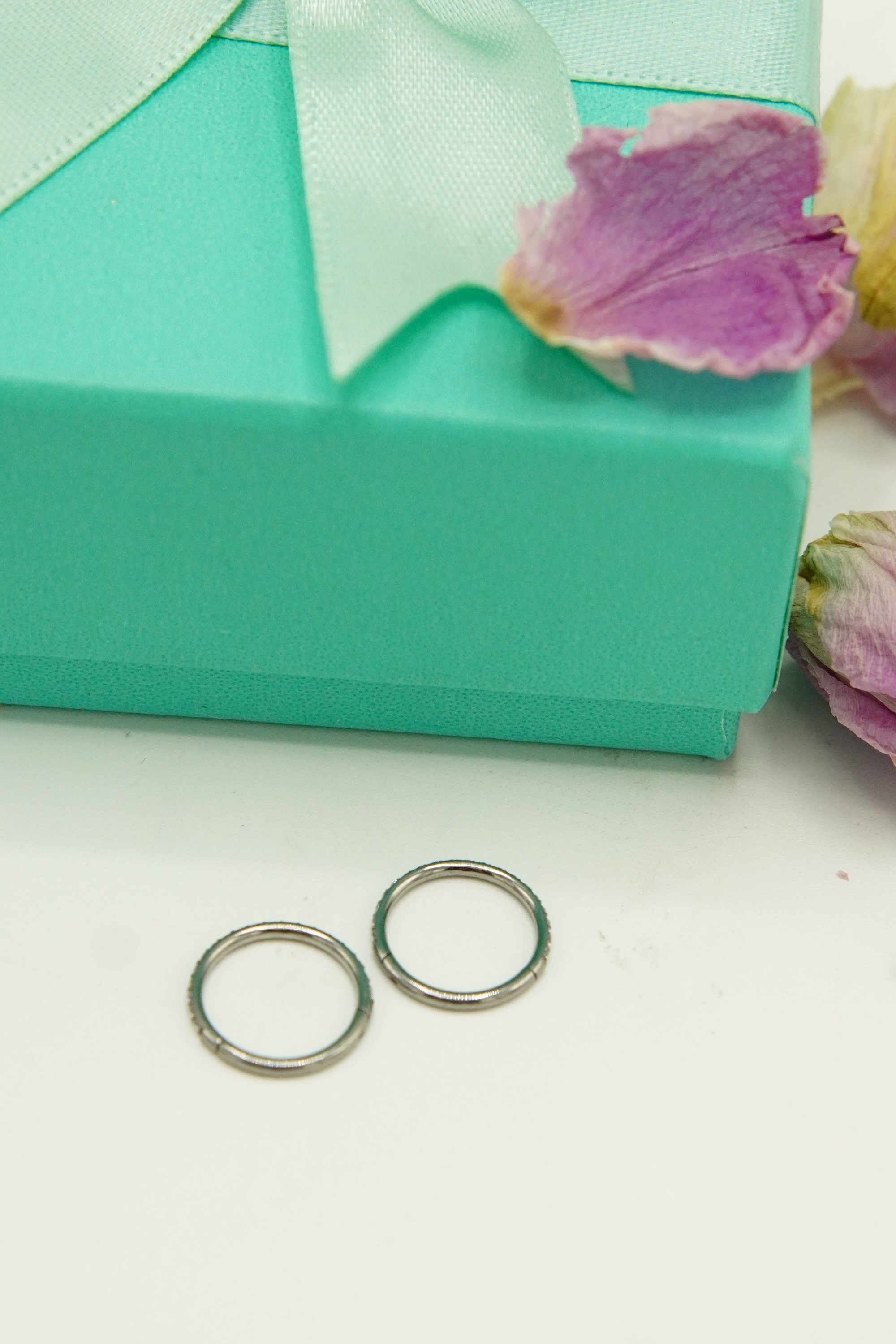 ARGOLLAS HUGGIES 8MM 16G TITANIO F136 CIRCONIO - 4