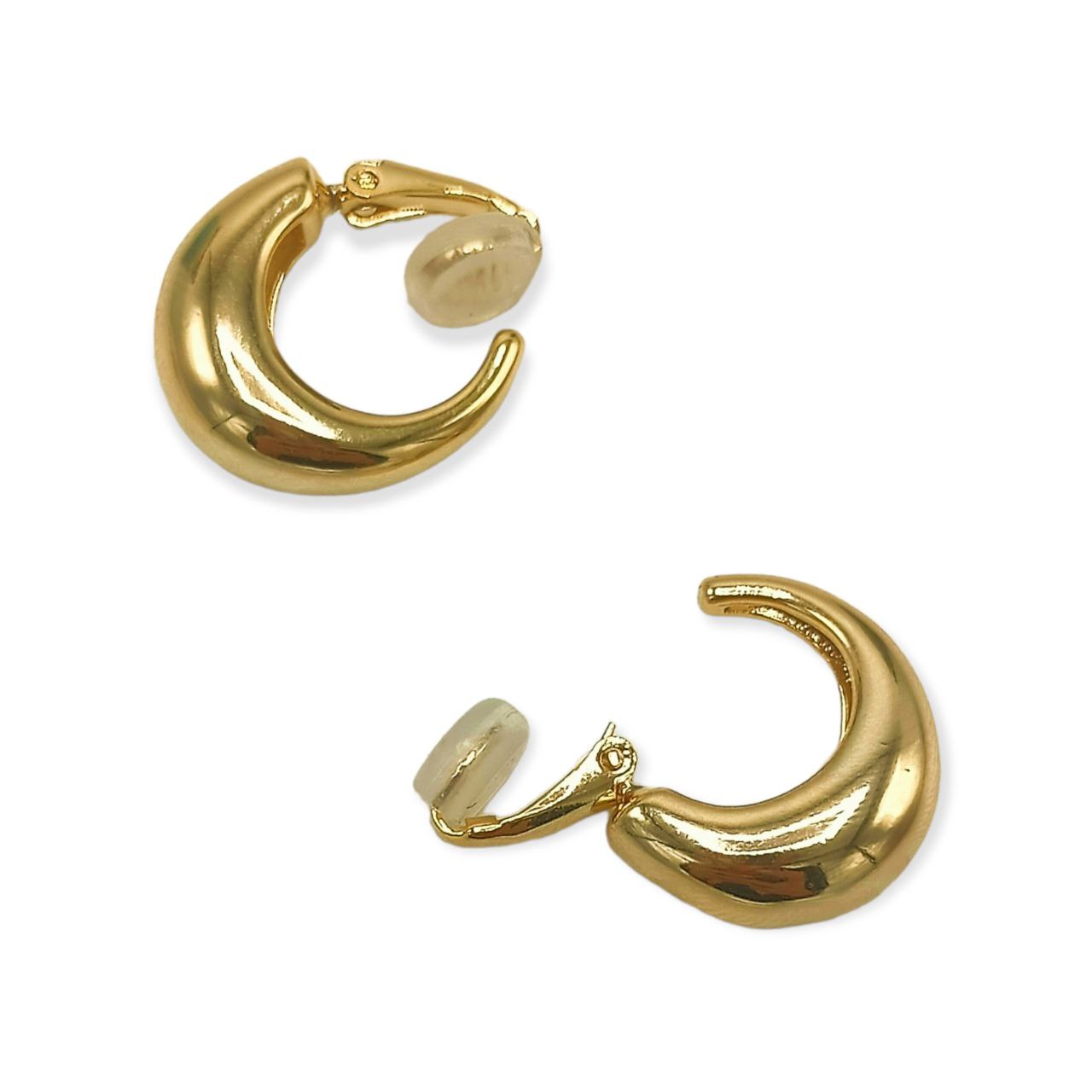ARGOLLAS EL BAÚL DE JUMA SIN PERFORACION CHUNKY HUGGIES CHAPADA EN ORO 18K - 5