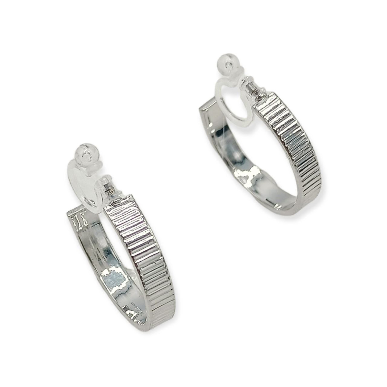 AROS EL BAÚL DE JUMA SIN PERFORACIÓN ARGOLLA HOOP RELIEVE LÍNEAS CLIP INVISIBLE - 7