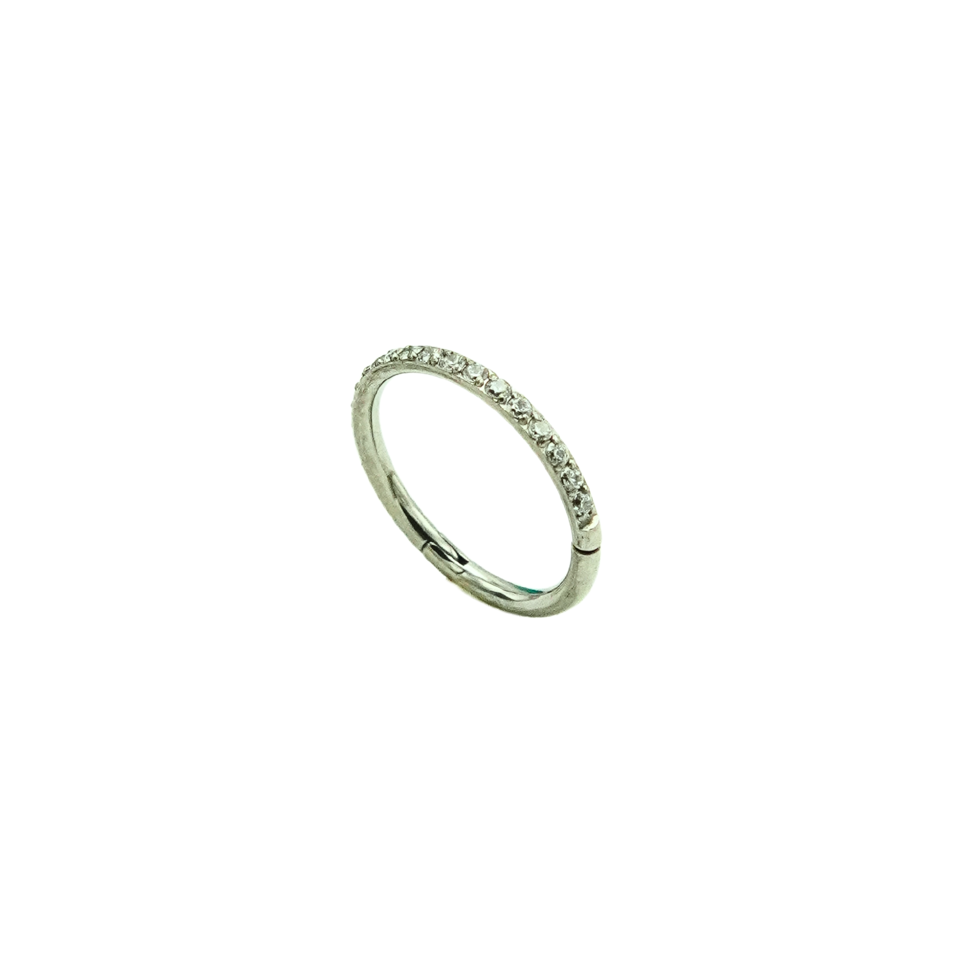 PIERCING SEPTUM 8MM OREJA ZIRCONIAS 16G TITANIO ASTM F136 - 1