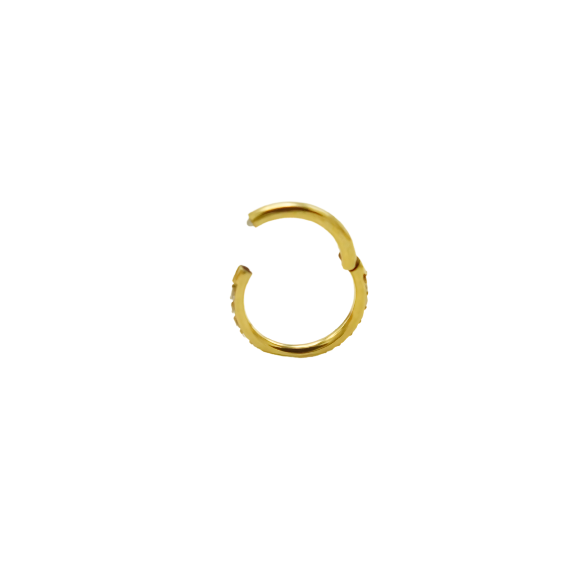 PIERCING SEPTUM 8MM OREJA CHAPADO EN ORO TITANIO ASTM F136 - 1