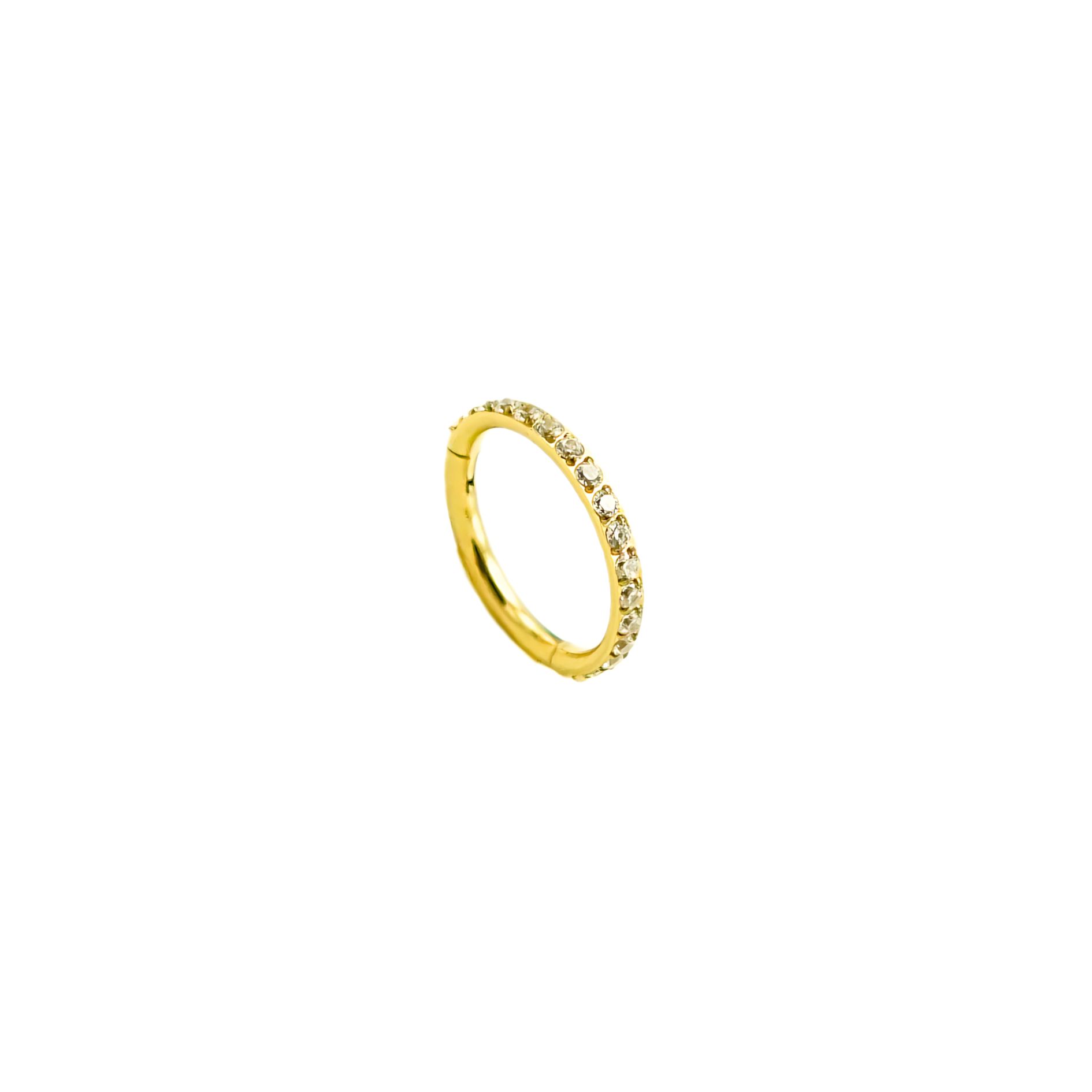 PIERCING SEPTUM 8MM OREJA CHAPADO EN ORO TITANIO ASTM F136 - 3