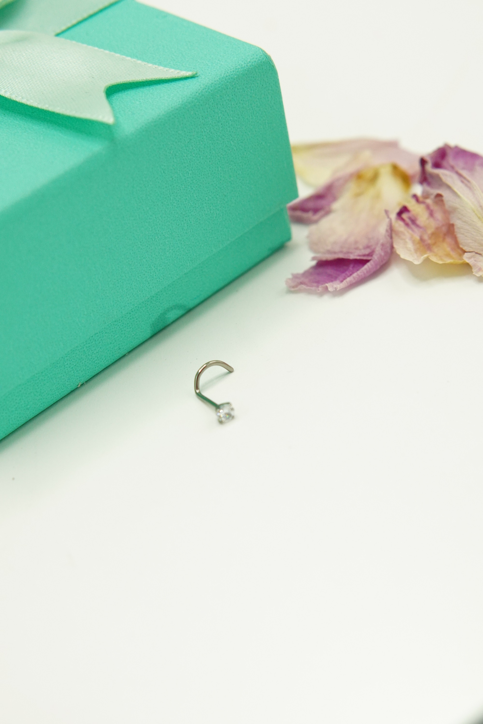 PIERCING NOSTRIL 3MM TIPO S TITANIO ASTM F136 20G NARIZ - 3
