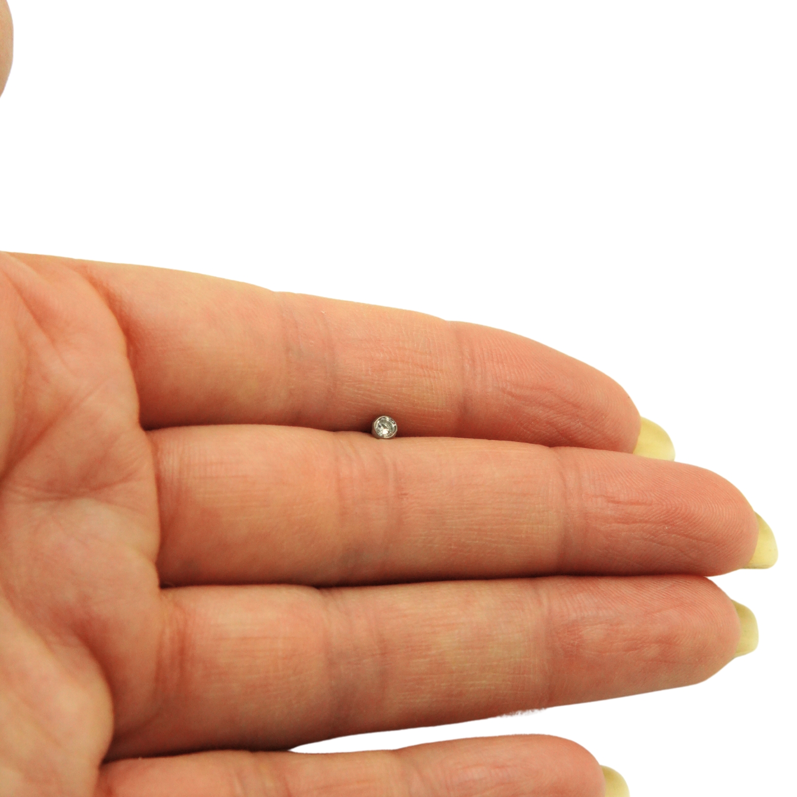 PIERCING NOSTRIL TIPO L TITANIO ASTM F136 20G 3MM NARIZ - 3