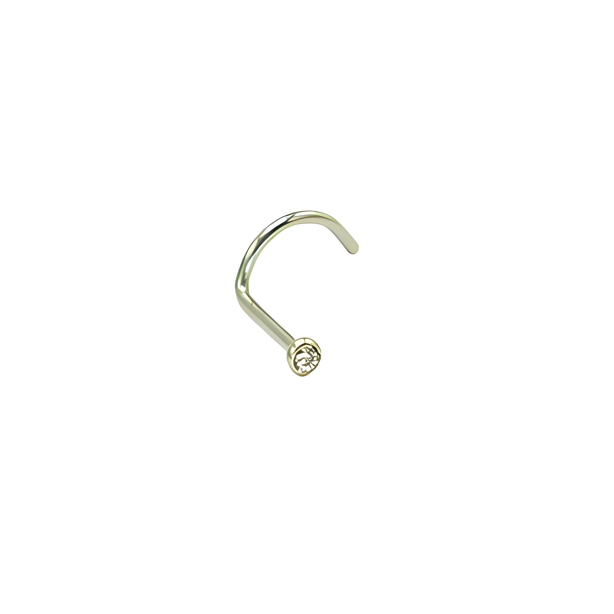 PIERCING NOSTRIL TIPO S TITANIO ASTM F136 20G NARIZ 2MM - 1