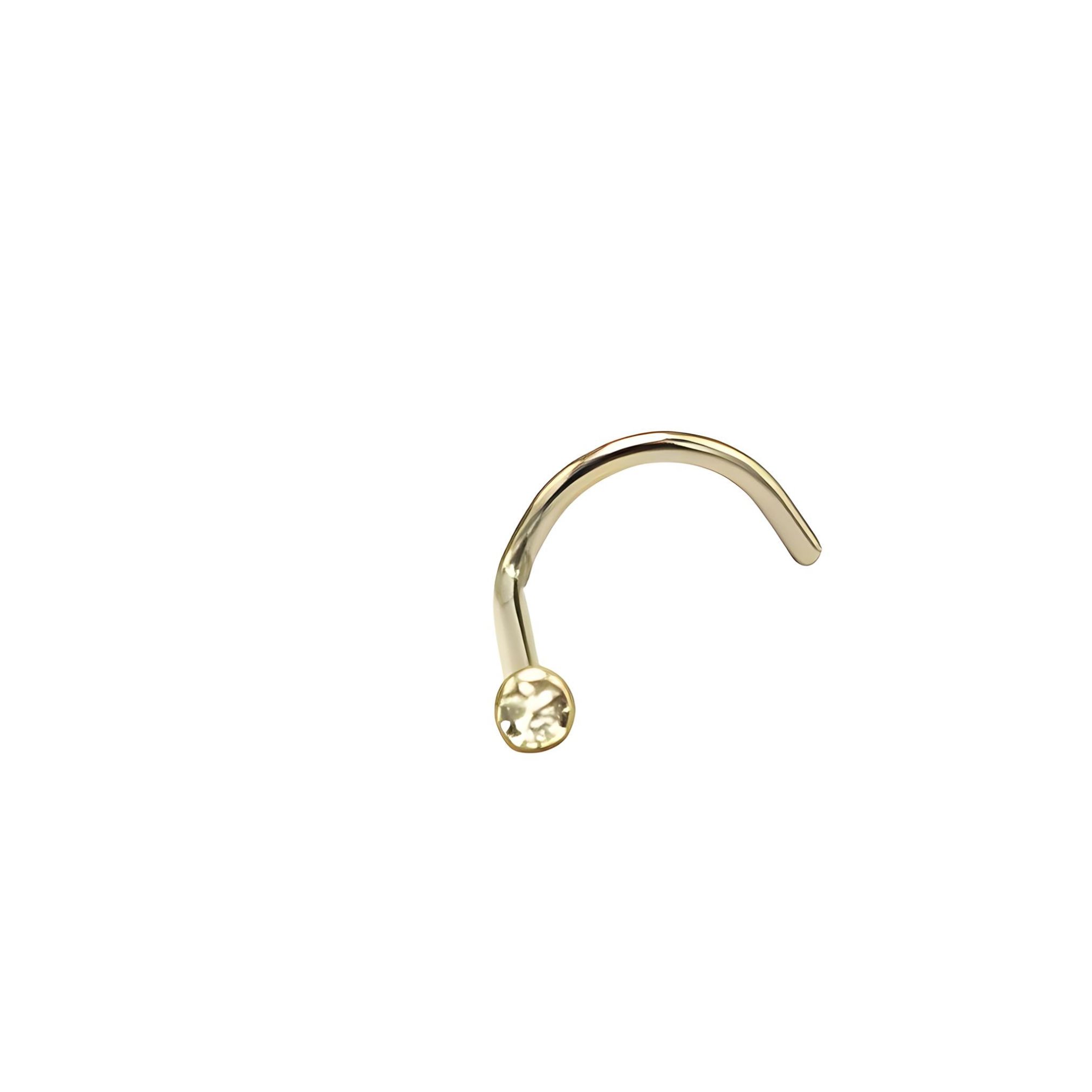 PIERCING NOSTRIL TIPO S TITANIO ASTM F136 20G NARIZ 2MM - 3