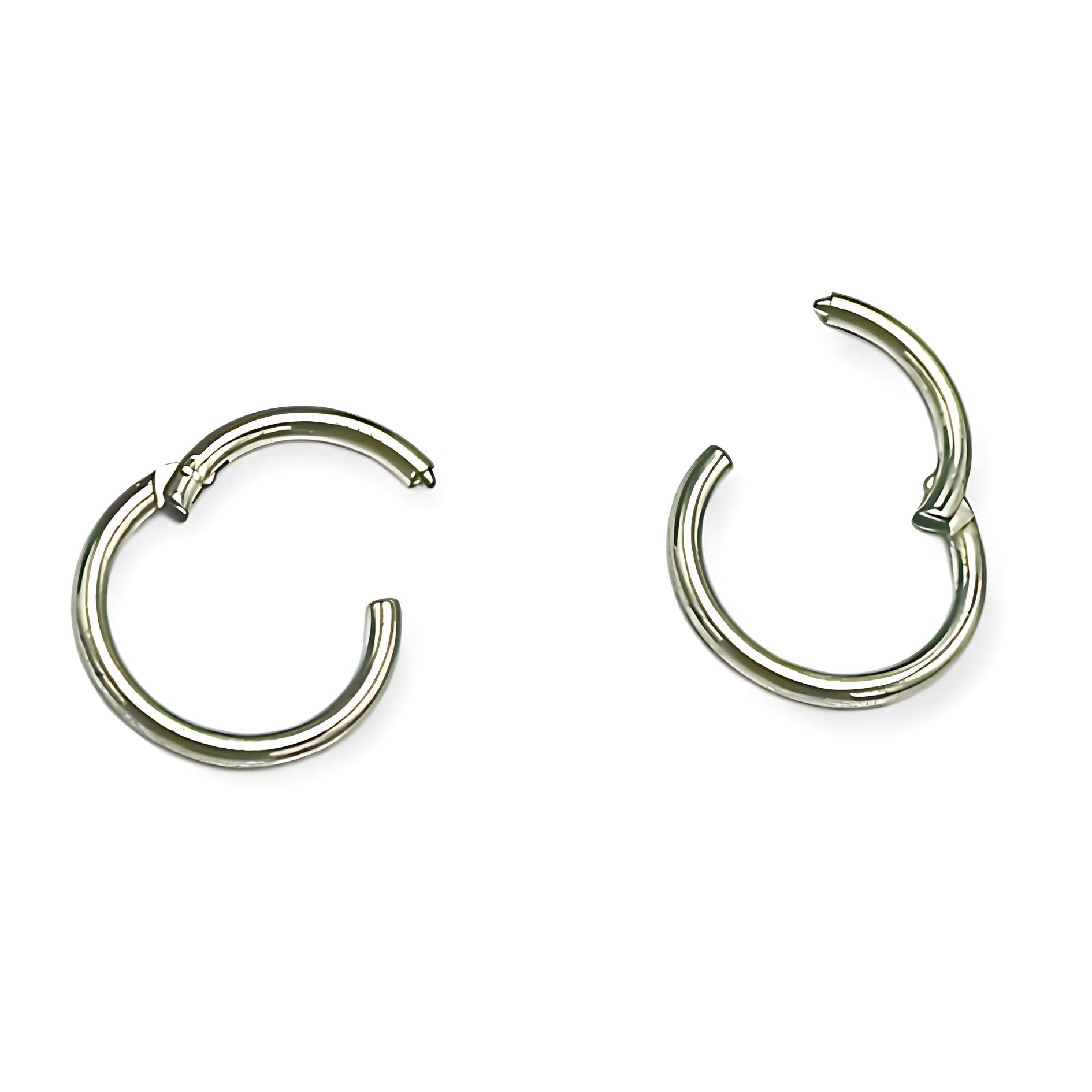 ARGOLLAS CLICKER 6MM 20G ACERO QUIRURGICO PLATEADAS LIGERAS - 1
