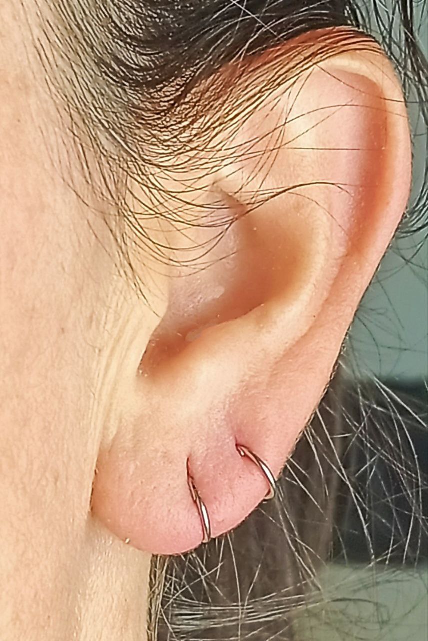 ARGOLLAS CLICKER 6MM 20G ACERO QUIRURGICO PLATEADAS LIGERAS - 3