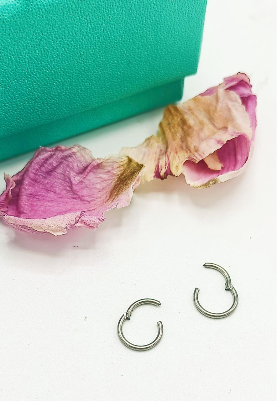 ARGOLLAS CLICKER 6MM 20G ACERO QUIRURGICO PLATEADAS LIGERAS - 4