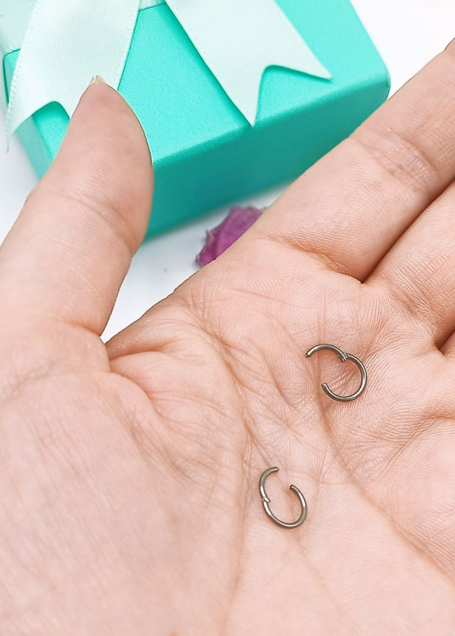 ARGOLLAS CLICKER 6MM 20G ACERO QUIRURGICO PLATEADAS LIGERAS - 5