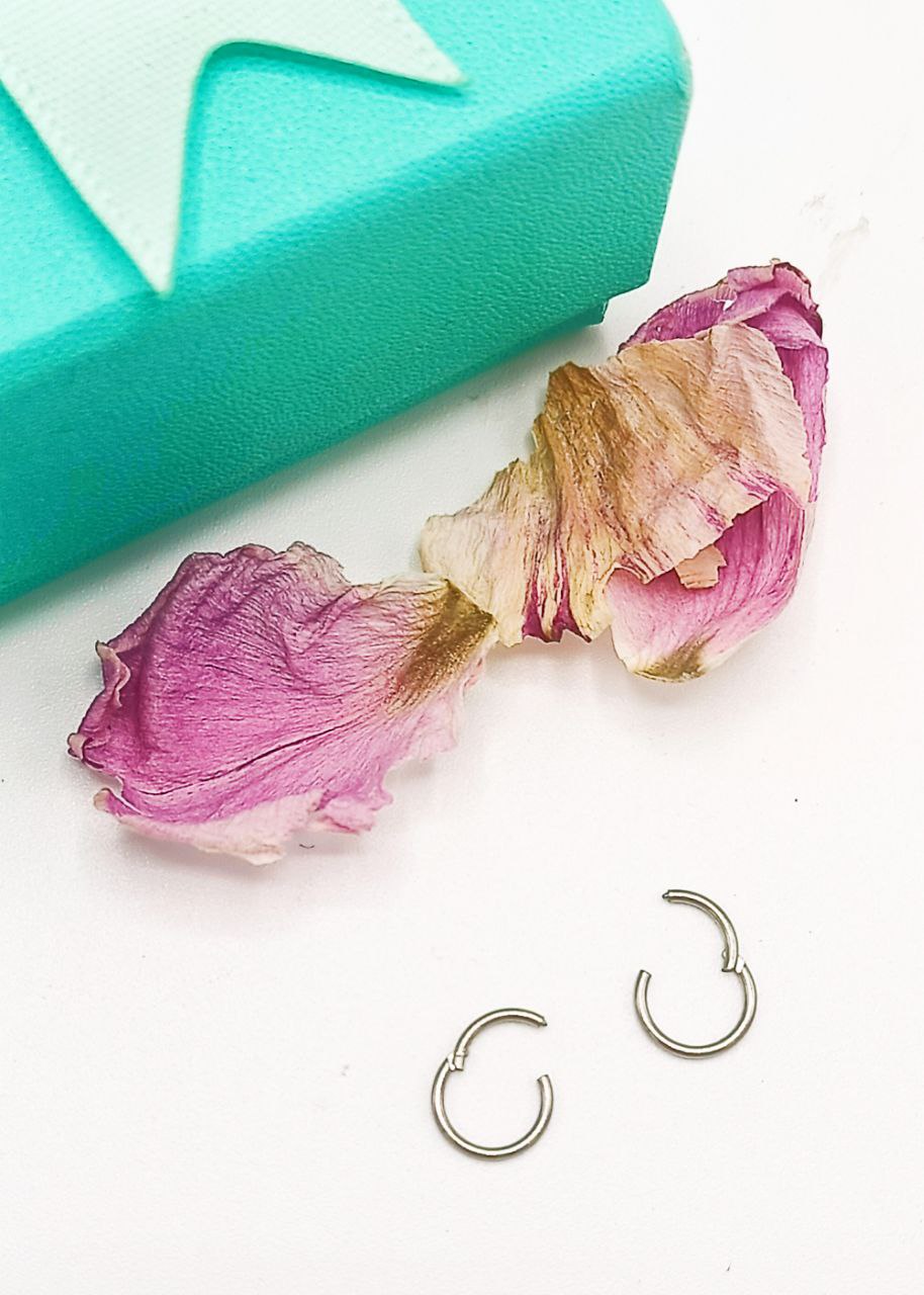 ARGOLLAS CLICKER 6MM 20G ACERO QUIRURGICO PLATEADAS LIGERAS - 6