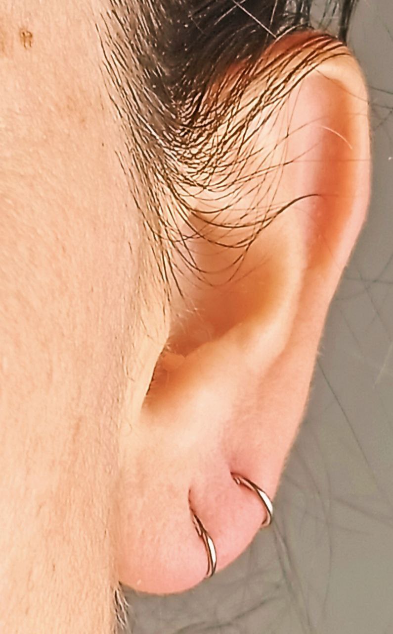 ARGOLLAS CLICKER 6MM 20G ACERO QUIRURGICO PLATEADAS LIGERAS - 7