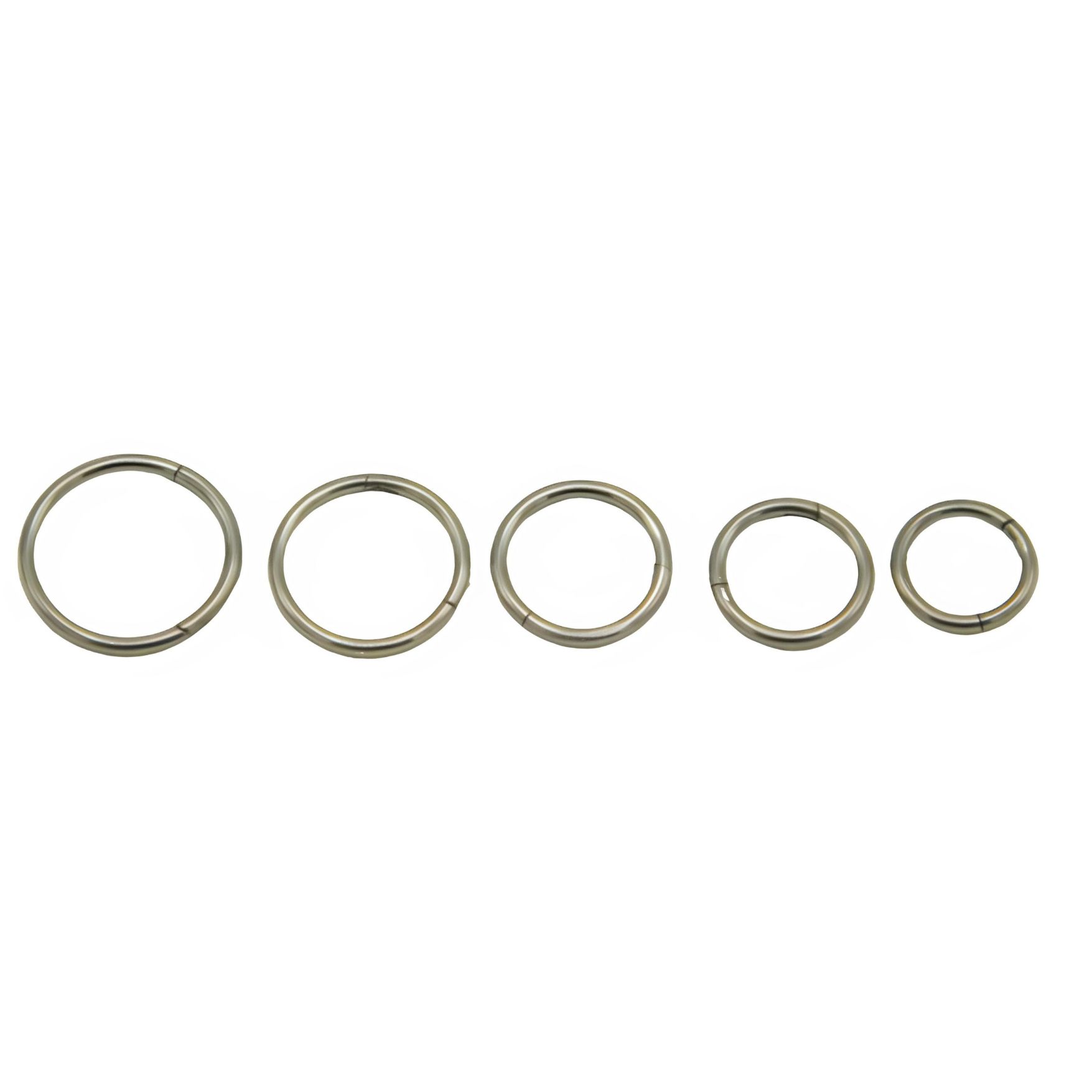 PACK 5 PIERCING CLICKER 18G ARO TITANIO ASTM F136 PLATEADO - 1