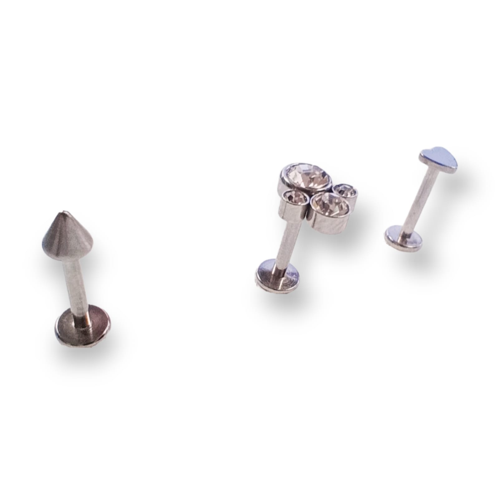 SET DE PIERCING EL BAÚL DE JUMA CONQUISTA LABRET PUSH PIN ACERO QUIRURGICO - 1