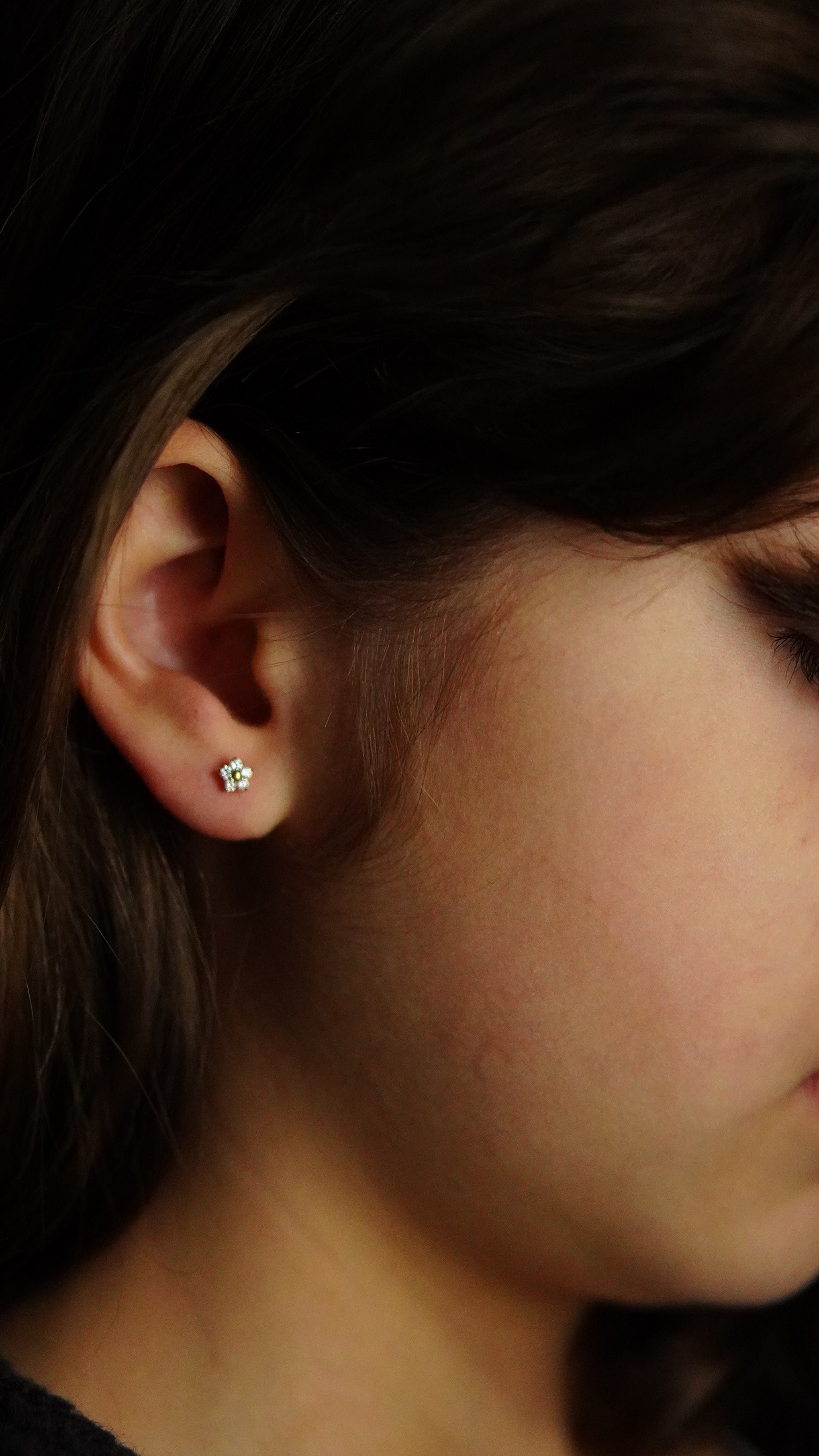 AROS FLOR TITANIO ZIRCONIA ASTM F136 G26 DORADOS - 2