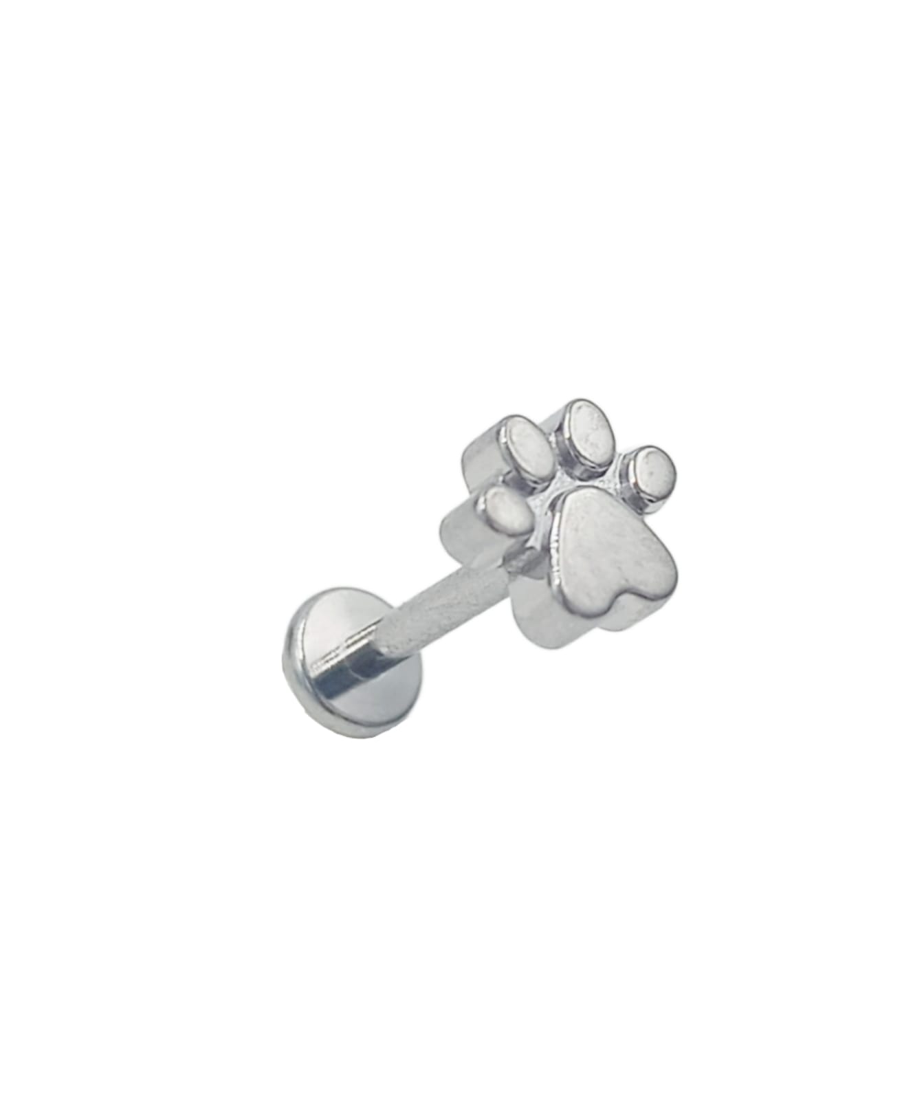 PIERCING EL BAÚL DE JUMA LABRET F136 G23 TITANIO HUELLA PERRO GATO - 1