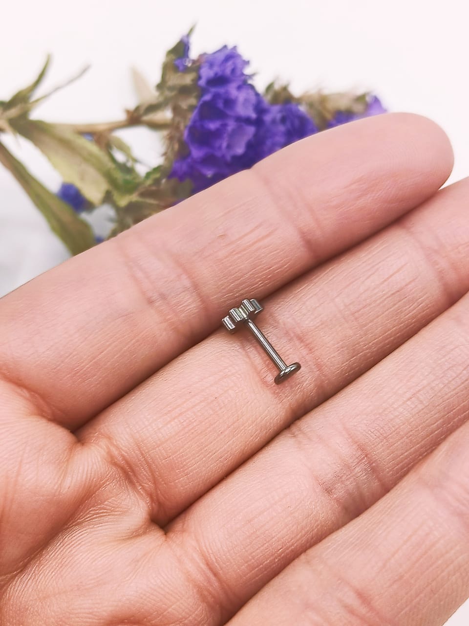 PIERCING EL BAÚL DE JUMA LABRET F136 G23 TITANIO HUELLA PERRO GATO - 3