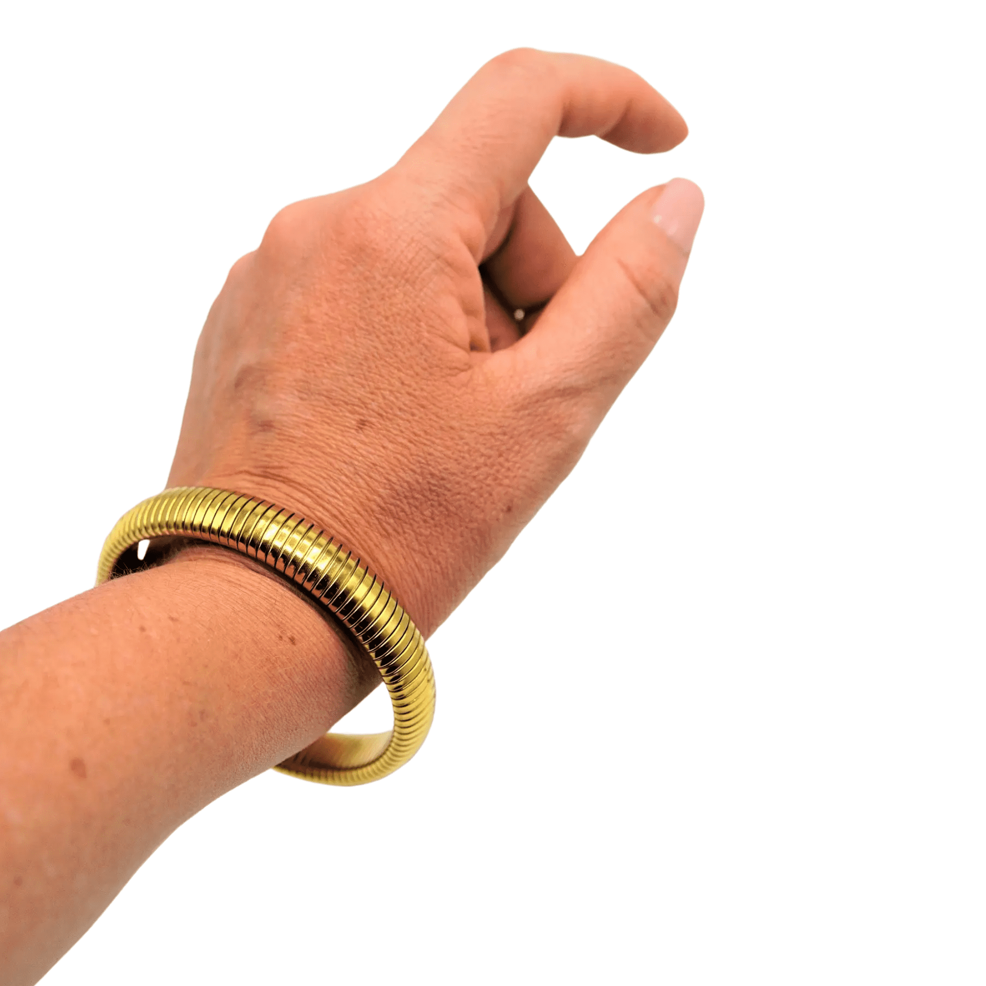 PULSERA UNISEX EL BAÚL DE JUMA CHAPADA EN ORO 18K ELÁSTICA HIPOALERGÉNICA - 3