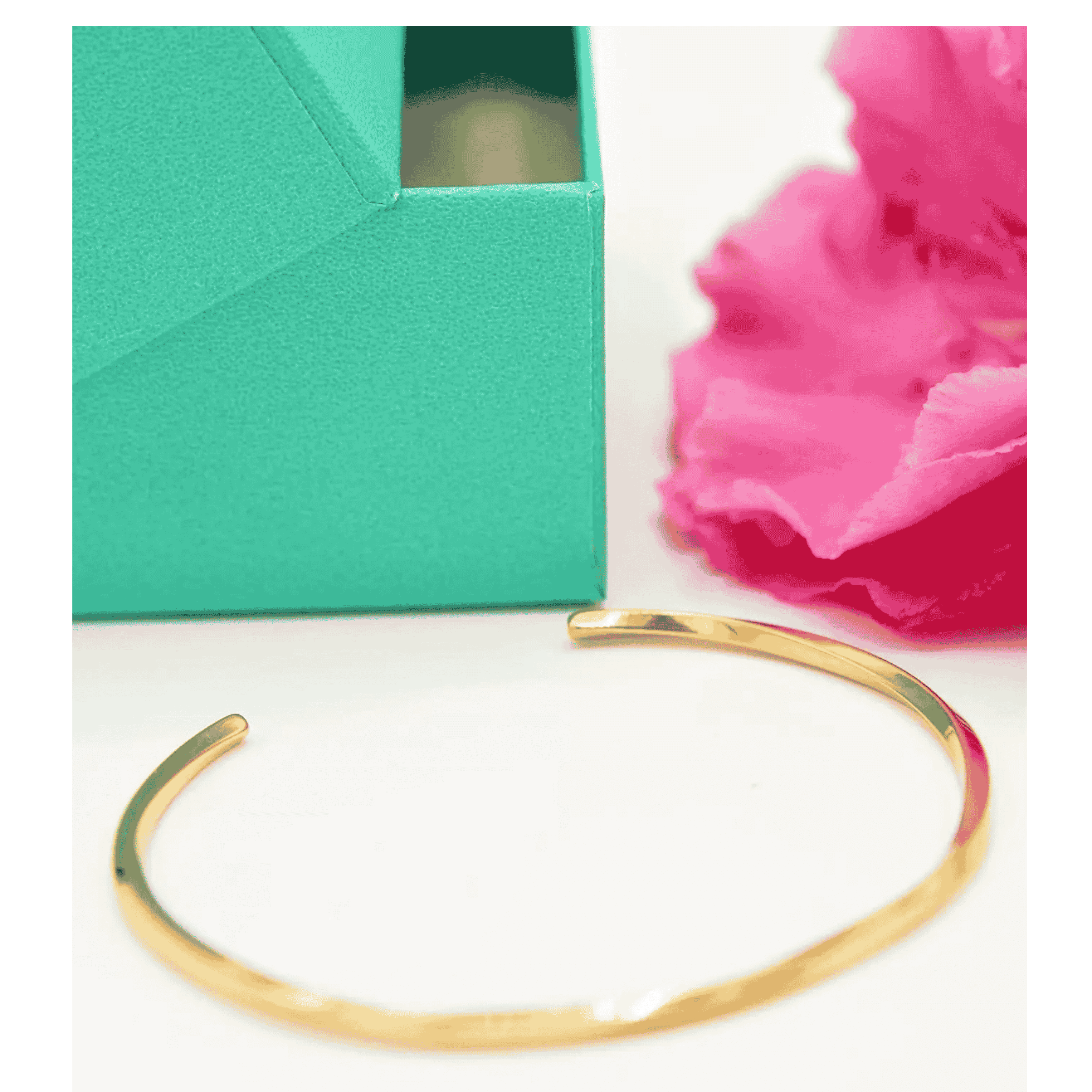 PULSERA RIGIDA FLORENCIA AJUSTABLE CHAPADA EN ORO 18K - 4