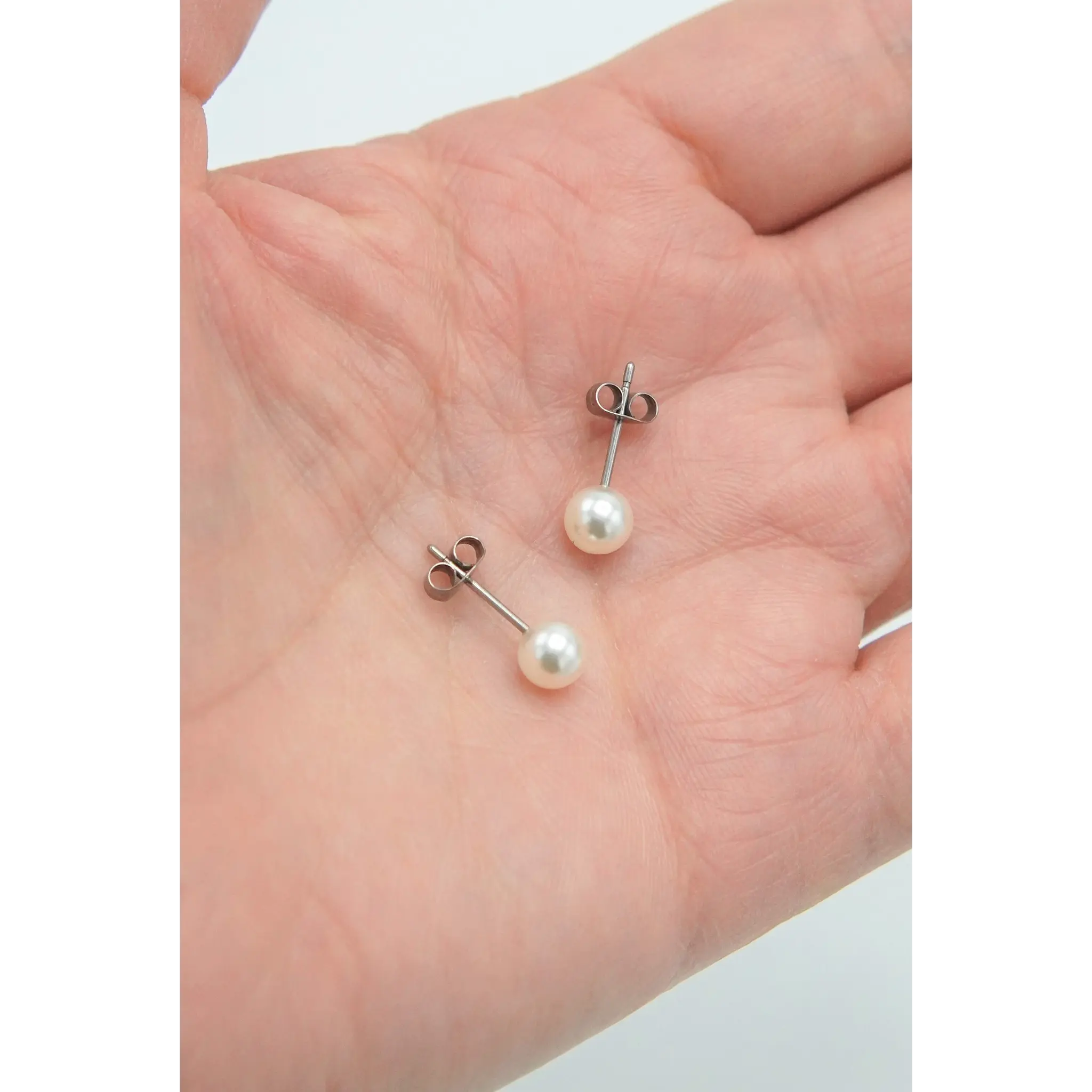 AROS SASCHA PERLA 6MM TITANIO G23 ASTM F136 20G - 5