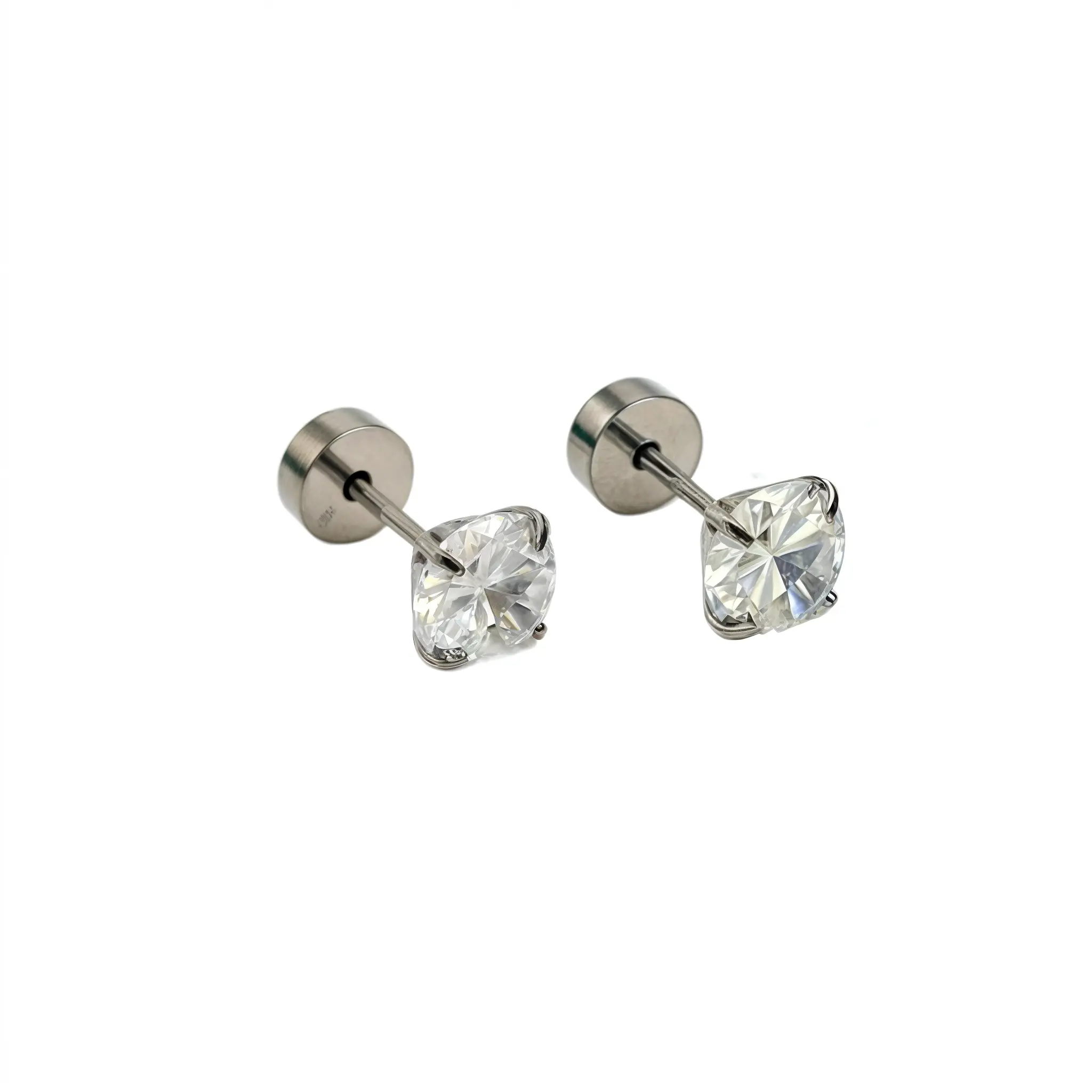 AROS PUNTO DE LUZ 6MM TITANIO G23 TAPA SEGURIDAD 20G - 1