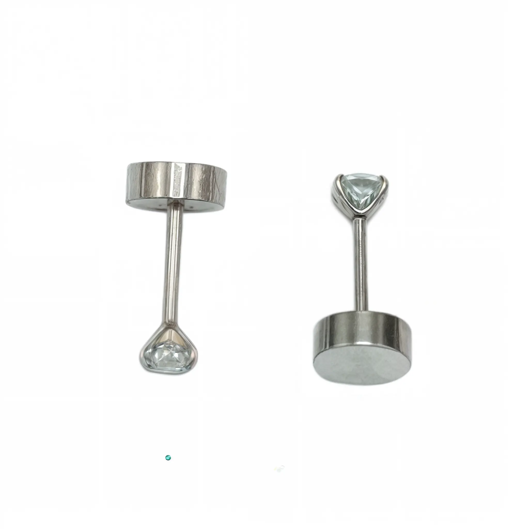 AROS PUNTO DE LUZ 3MM TITANIO G23 TAPA SEGURIDAD 20G - 5