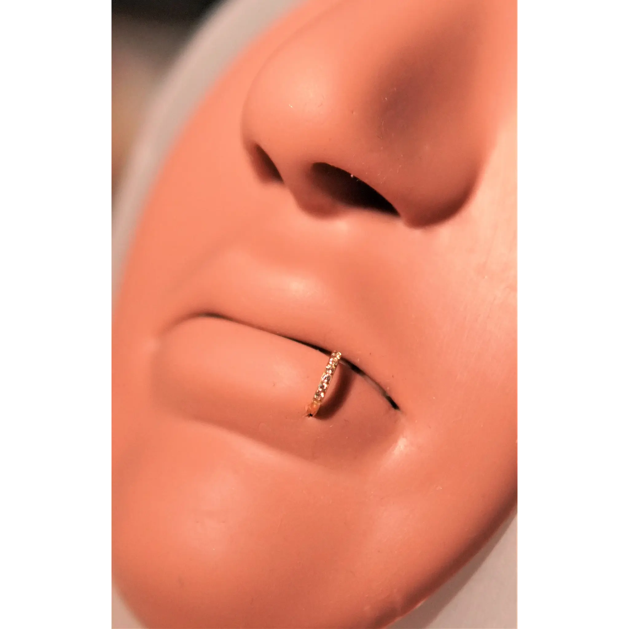 PIERCING SEPTUM 6MM 16G TITANIO G23 CHAPADO EN ORO 18K - 3