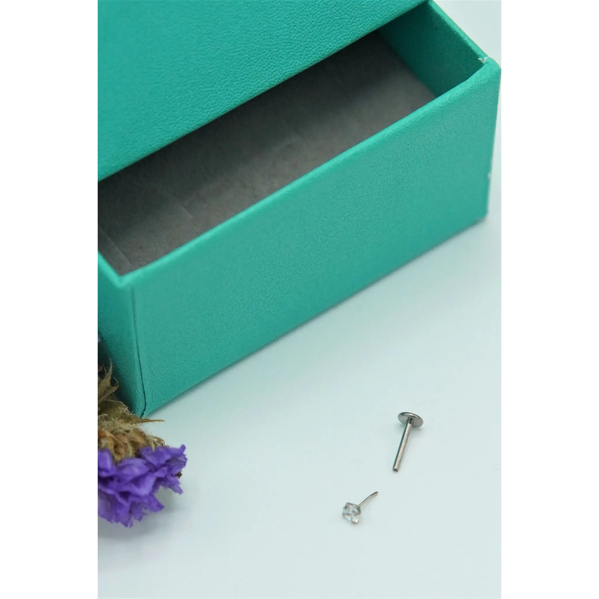 PIERCING PUNTO DE LUZ 3MM TITANIO G23 PUSH PIN NOSTRIL TRAGUS - 3