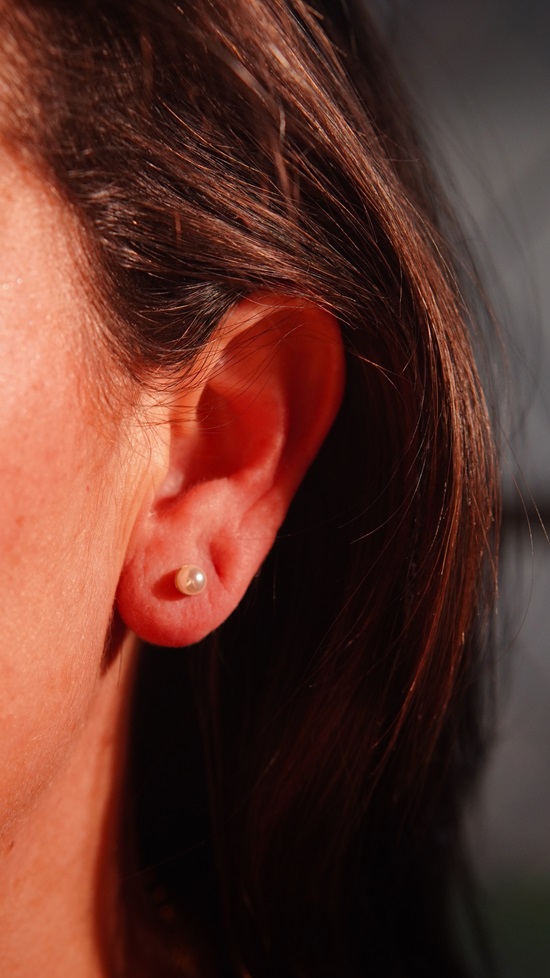 AROS PERLAS DE SEGURIDAD TITANIO ASTM F136 CHAPADOS EN ORO 18K - 2