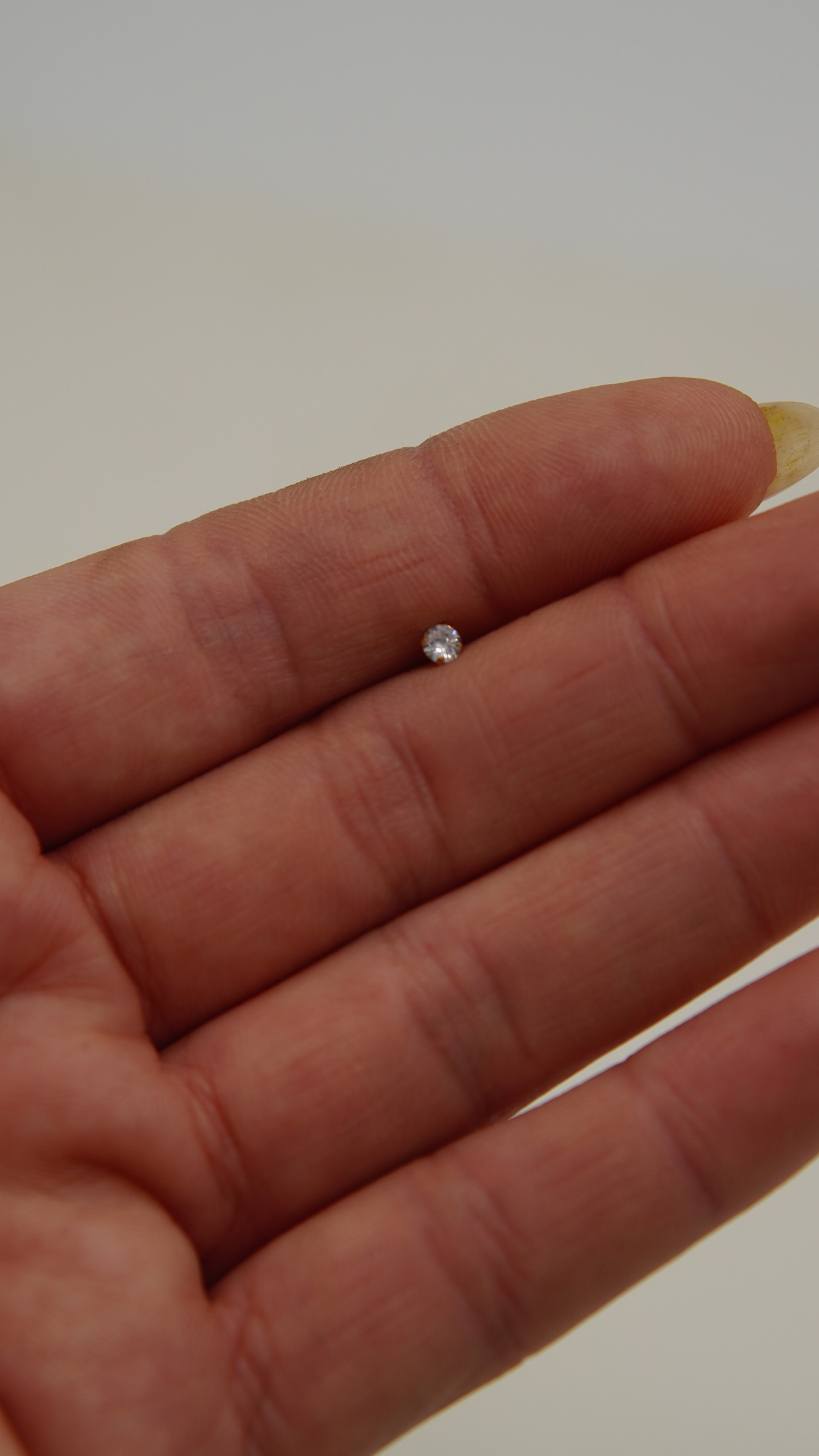 PIERCING TIPO S NOSTRIL 3MM TITANIO ASTM F136 CHAPADO EN ORO 18K - 2