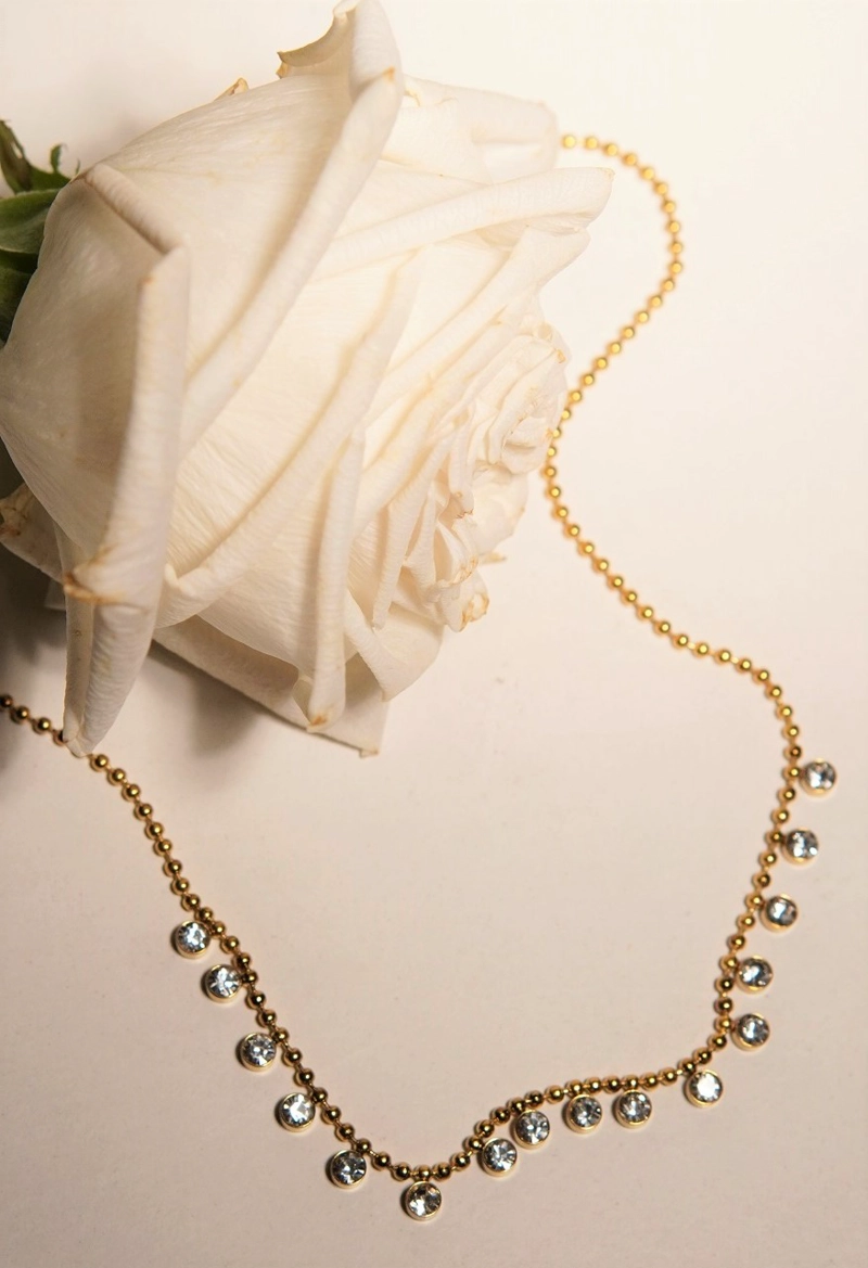 COLGANTE OLIVA CHAPADO EN ORO 18K ZIRCONIAS CUBICAS - 2