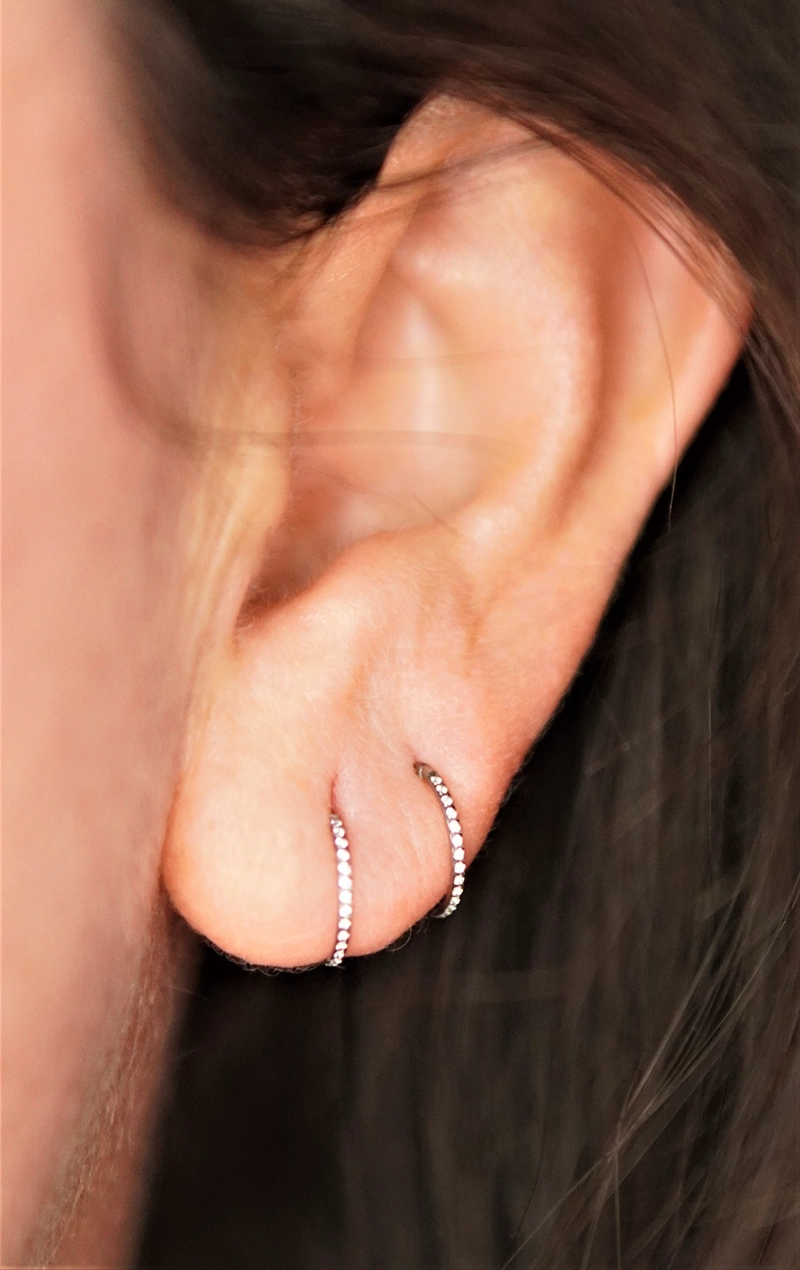 PIERCING ARGOLLA EMMA 20G 8MM TITANIO ASTM 136 - 2