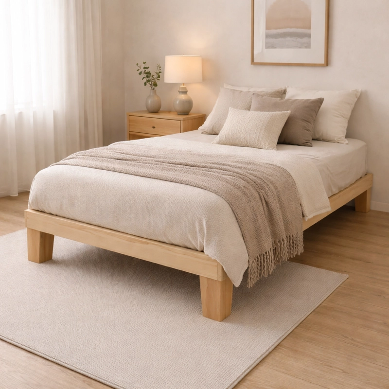 CAMA ARAUCARIAS MOLCO 1.5 PLAZAS CHOCOLATE - 3