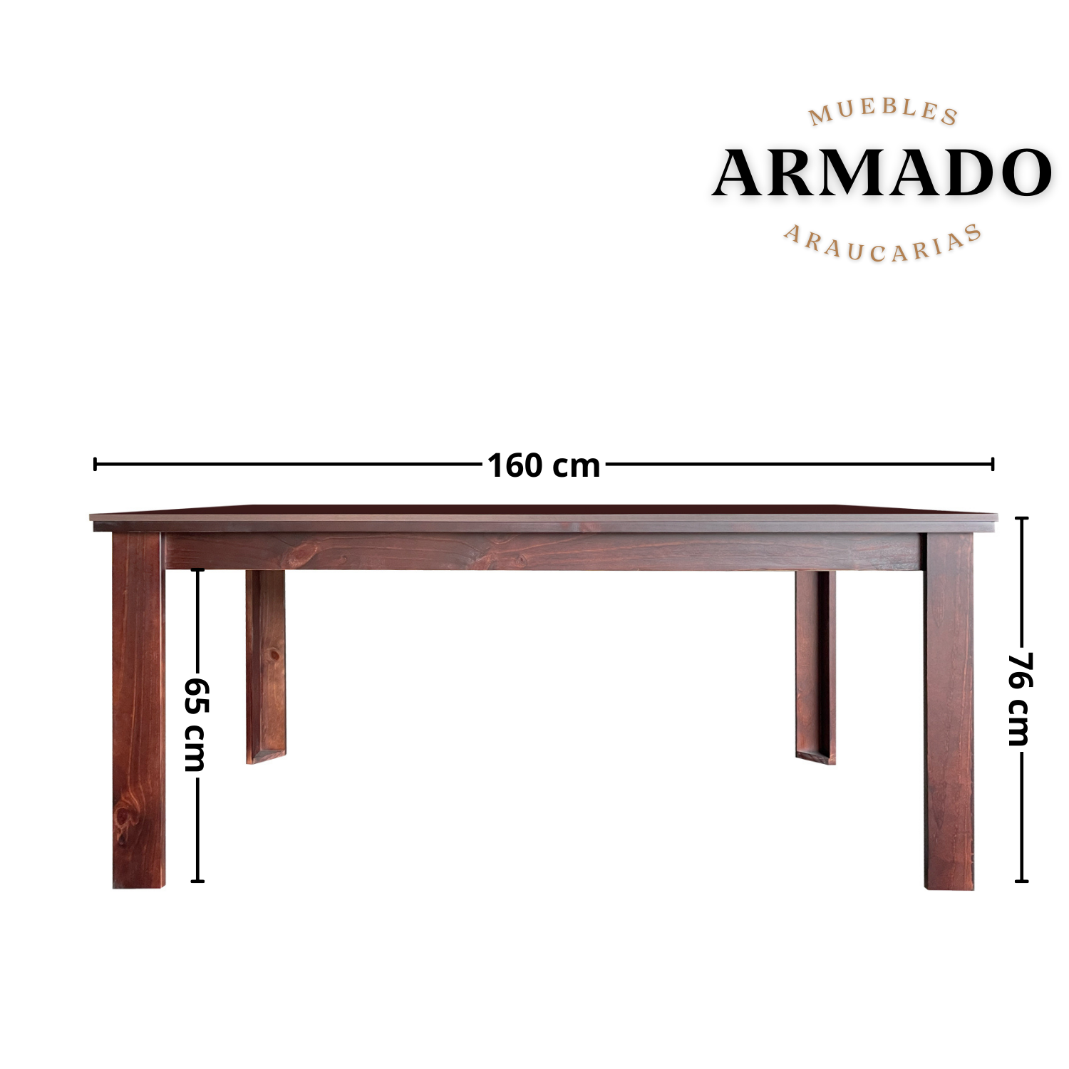 JUEGO DE COMEDOR NEW BARCELONA 6 SILLAS CHOCOLATE MESA RECTANGULAR - 4