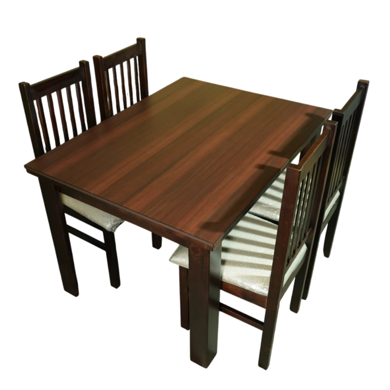 JUEGO COMEDOR ARAUCARIAS 4 PERSONAS NOGAL - 1