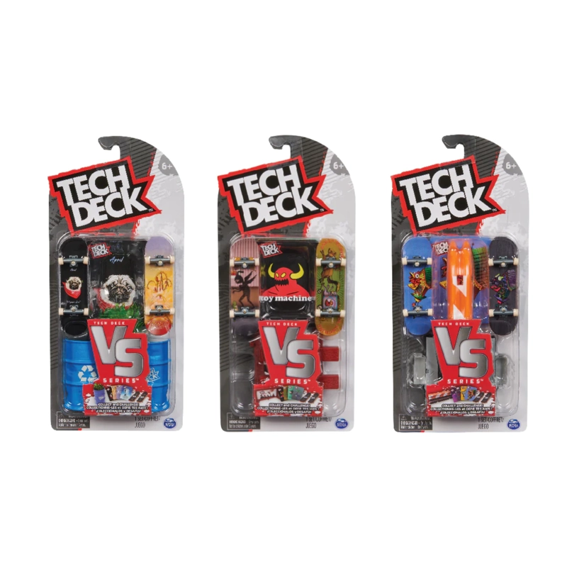 SET DE 2 SKATES TECH DECK MULTICOLOR CON ACCESORIOS . - 1