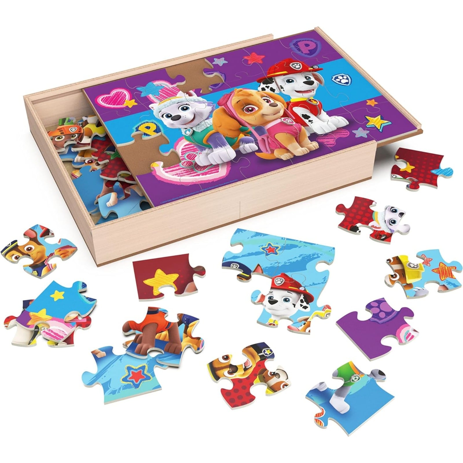 3 PUZZLES DE MADERA PAW PATROL MULTICOLOR 24 PIEZAS - 4