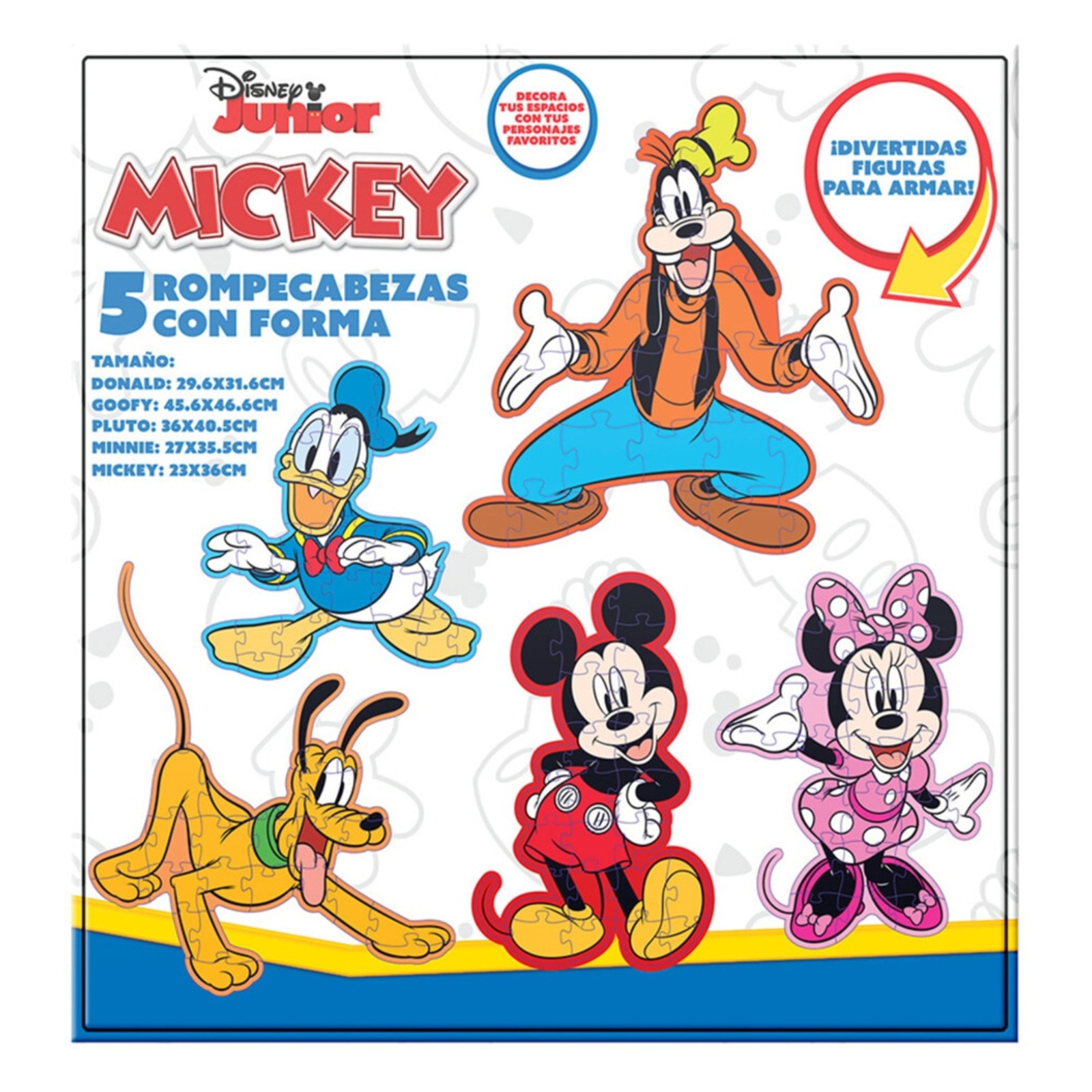 PACK 5 ROMPECABEZAS DISNEY MULTICOLOR DE 24 PIEZAS - 2