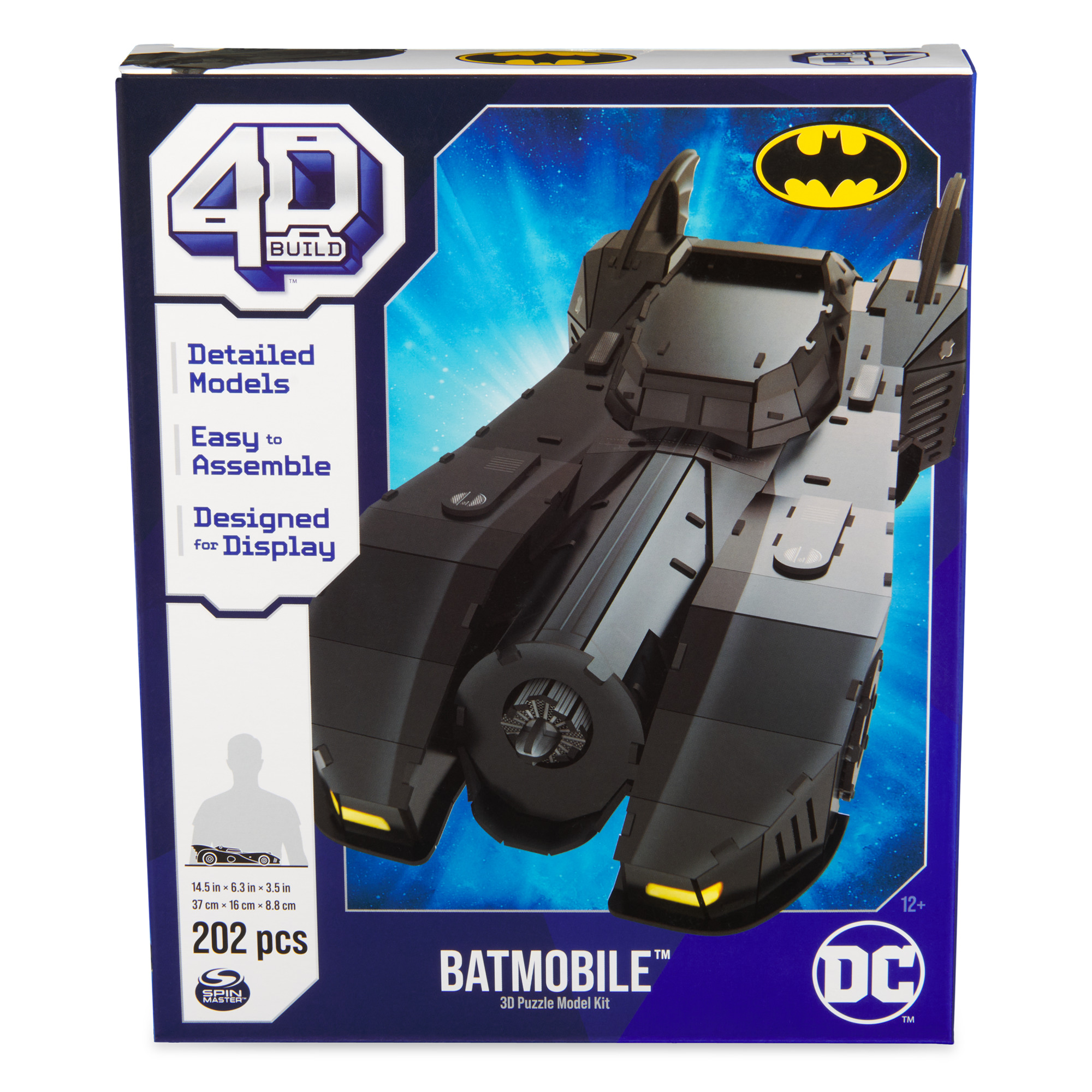 PUZZLE 3D DC COMICS BATIMÓVIL RETRO 202 PIEZAS CON SOPORTE - 1