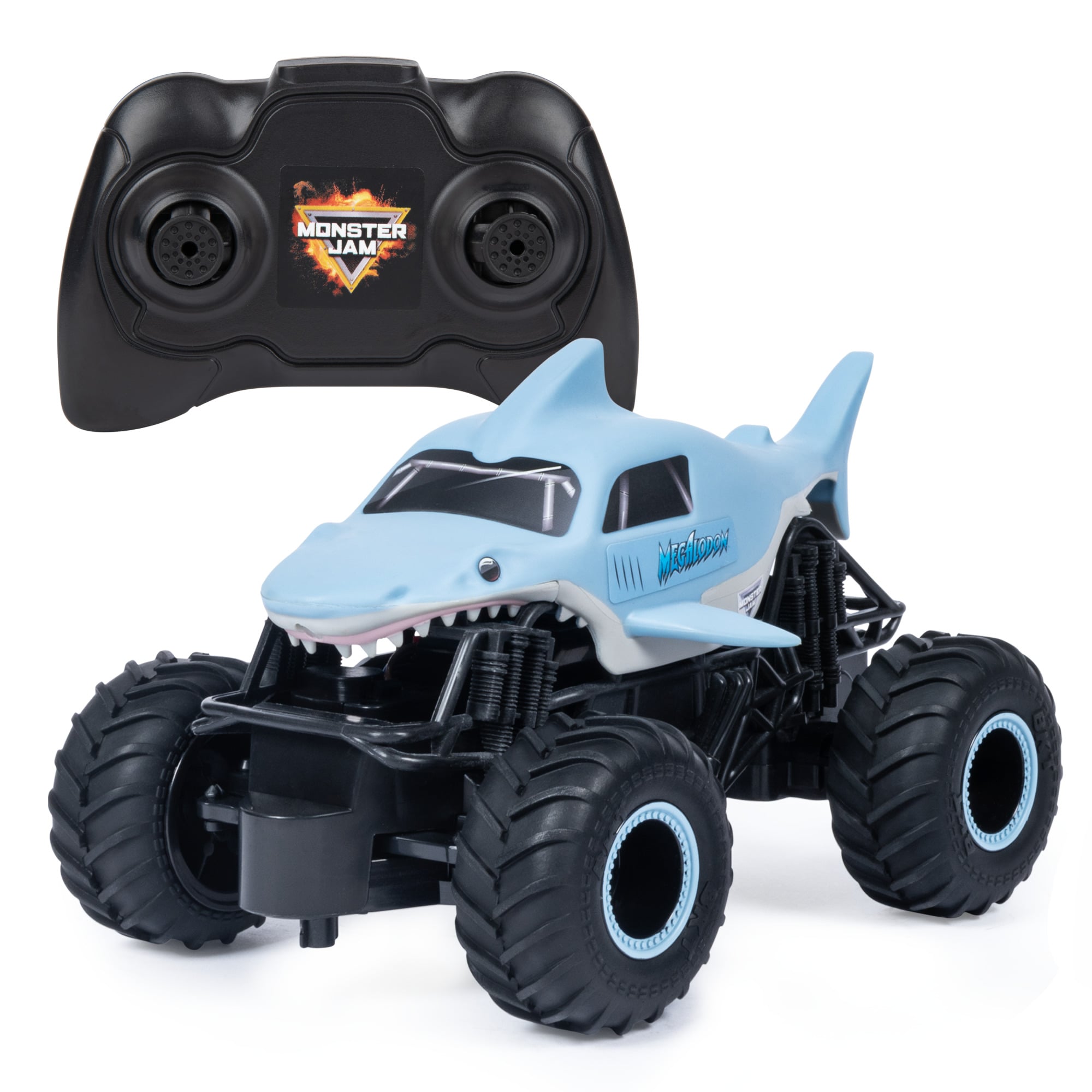 CAMIÓN A CONTROL REMOTO MONSTER JAM MULTICOLOR MEGALODON - 4