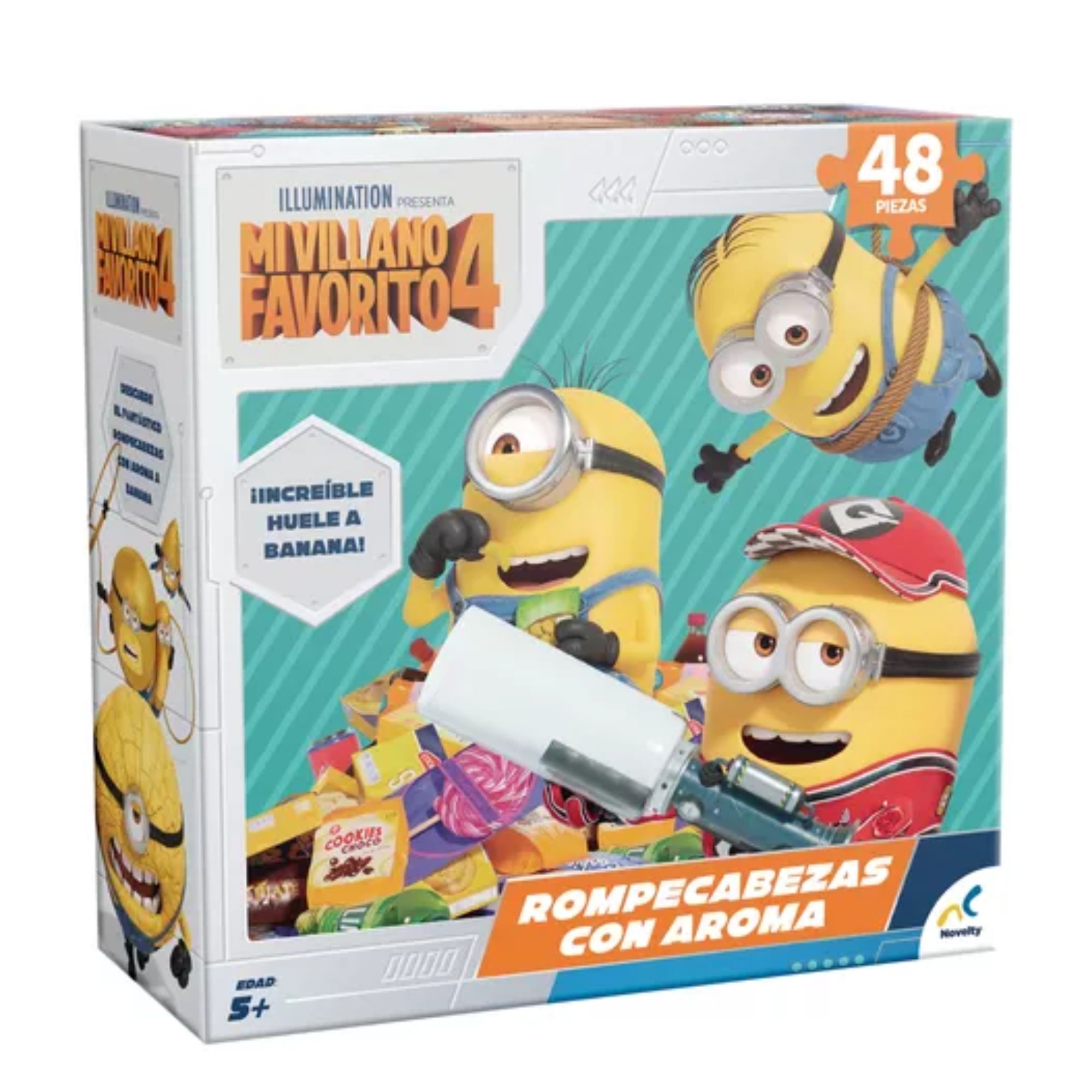 PUZZLE CON AROMA A PLATANO DISNEY MULTICOLOR DE 48 PIEZAS MI VILLANO FAVORITO - 1