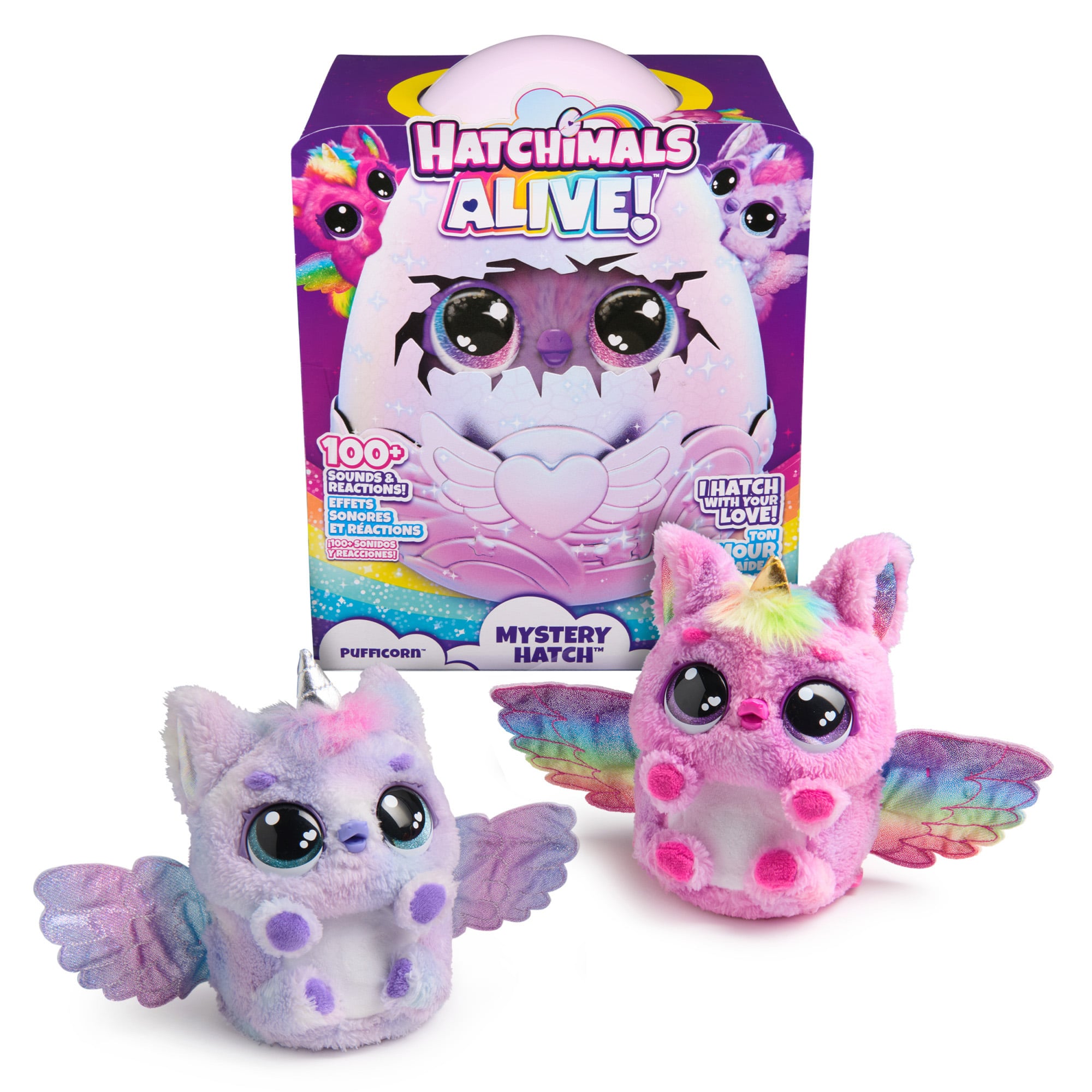 MASCOTA INTERACTIVA HATCHIMALS PUFFICORN NIEBLA LUCES SONIDO - 2