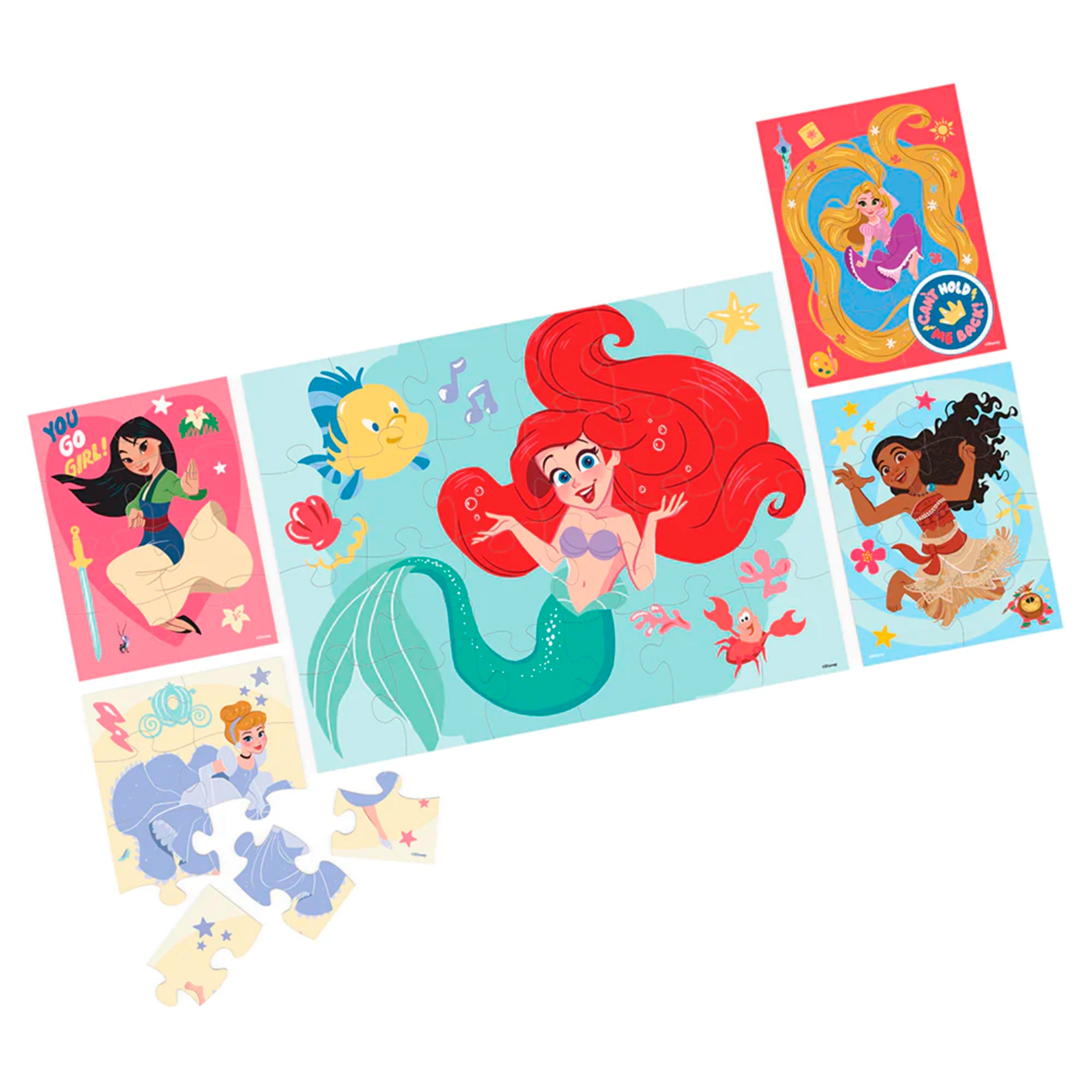 ROMPECABEZA DISNEY SET 5 PUZZLES MADERA PRINCESAS - 3