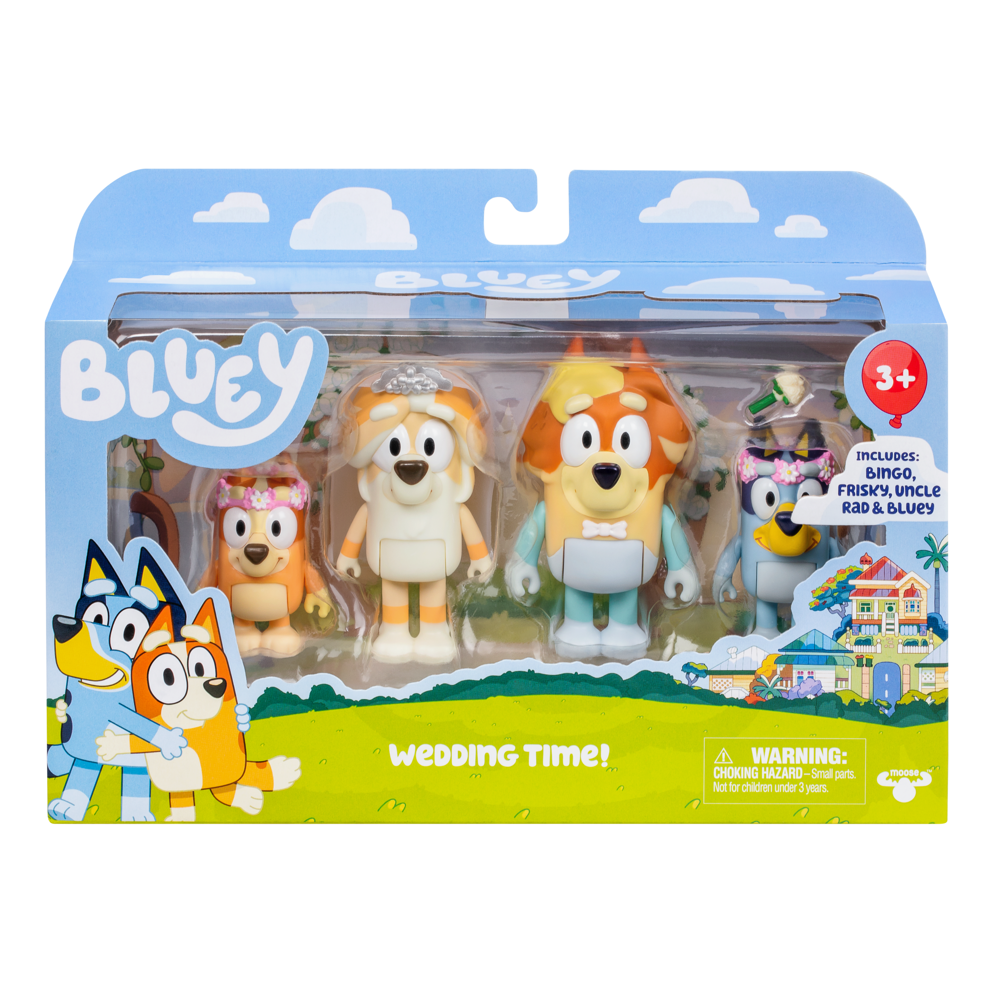 PACK 4 FIGURAS DIA DE BODA BLUEY - 1