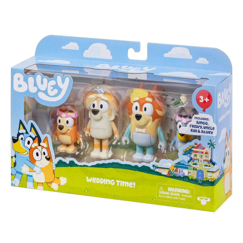 PACK 4 FIGURAS DIA DE BODA BLUEY - 2