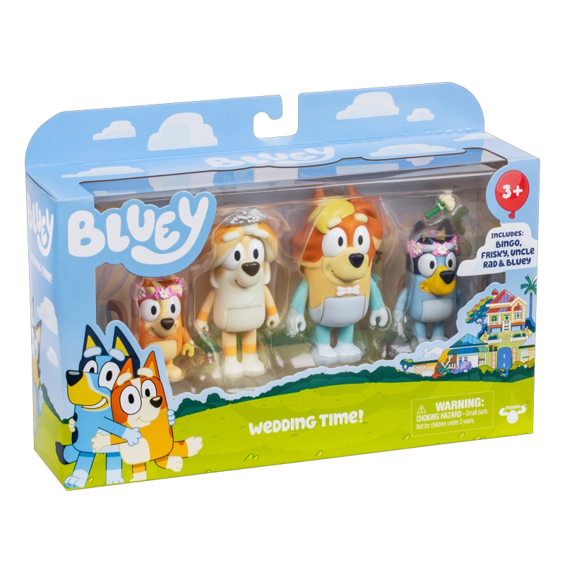 PACK 4 FIGURAS DIA DE BODA BLUEY - 3