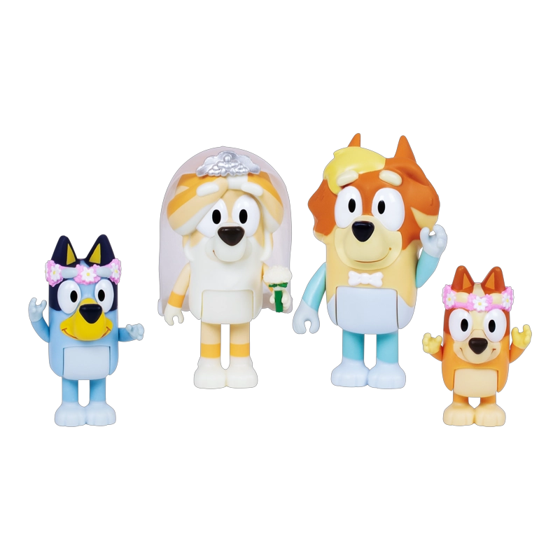 PACK 4 FIGURAS DIA DE BODA BLUEY - 5