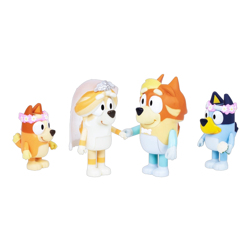 PACK 4 FIGURAS DIA DE BODA BLUEY - 6