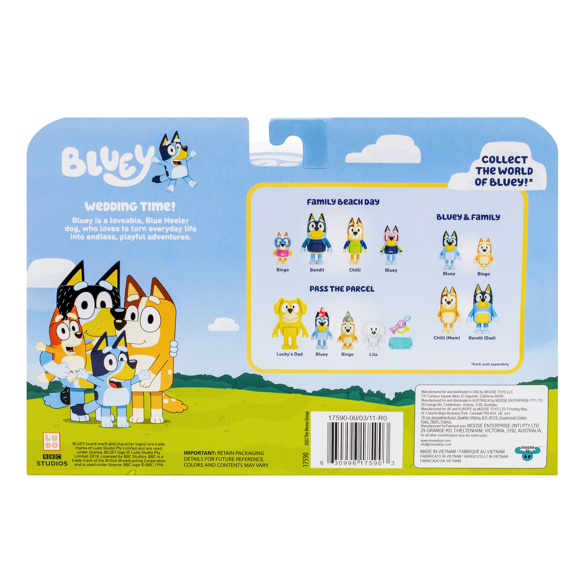 PACK 4 FIGURAS DIA DE BODA BLUEY - 7